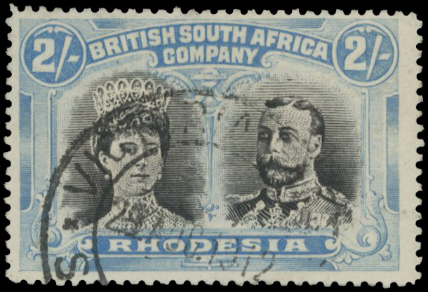 VICTORIA FA(LLS) DC 29 AUG 1912 on 2/- perf 15