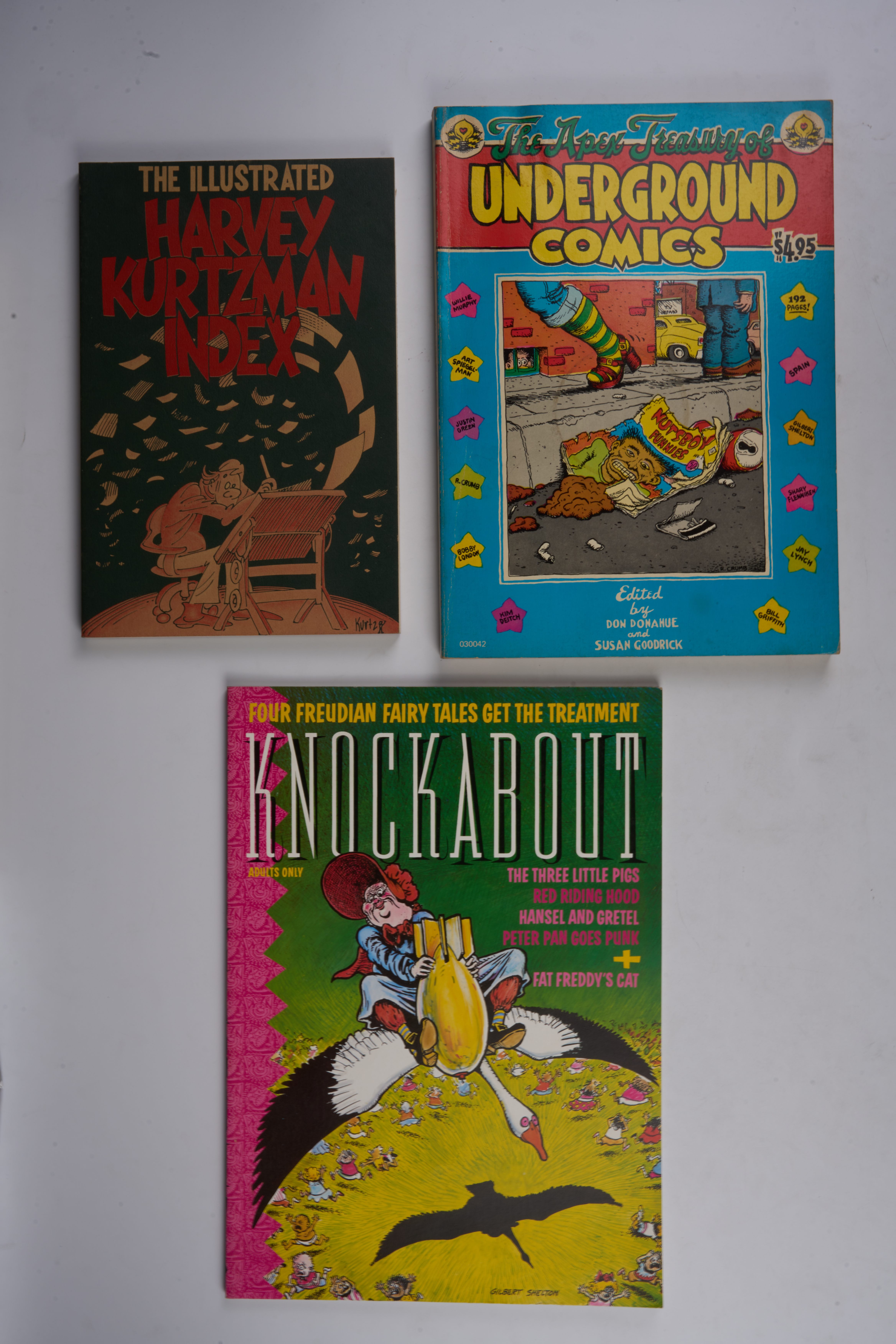 Apex Treasury of Underground Comix, Great Trouser Mystery, Knockabout, & More (Links/Stiff/Knockabout, 1974-85) Bundle of 7