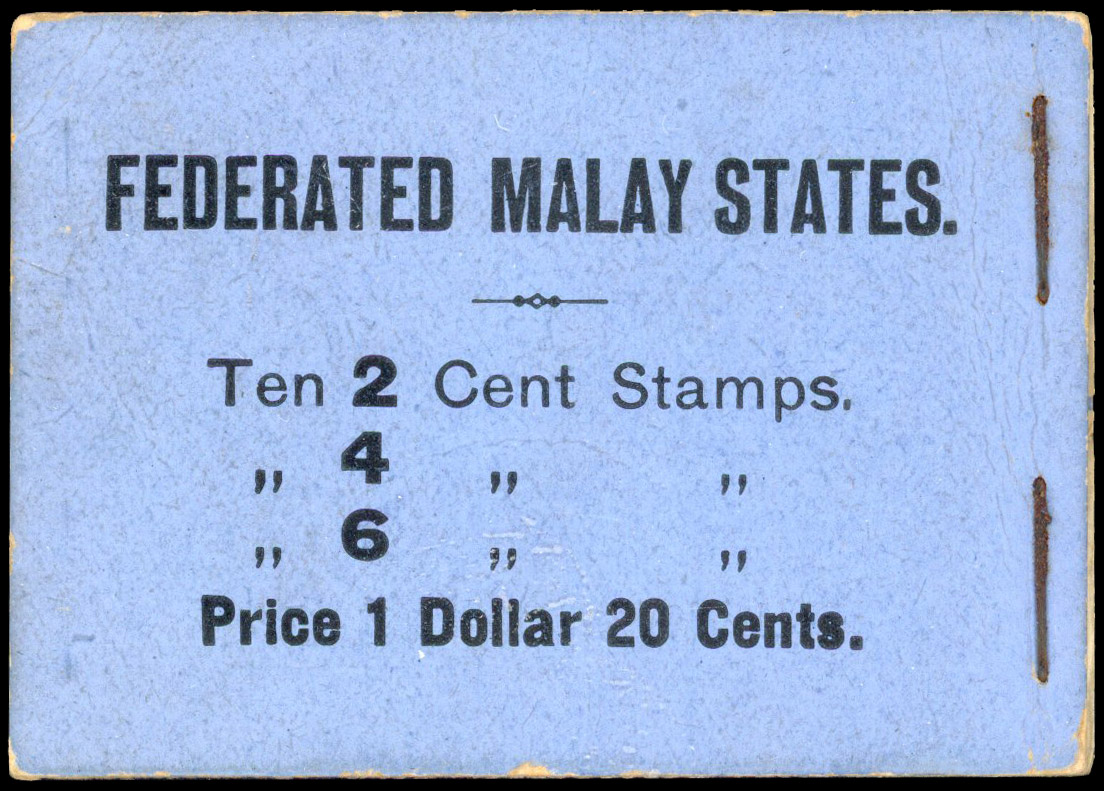 Malaya F.M.S SG B15 incomplete booklet.