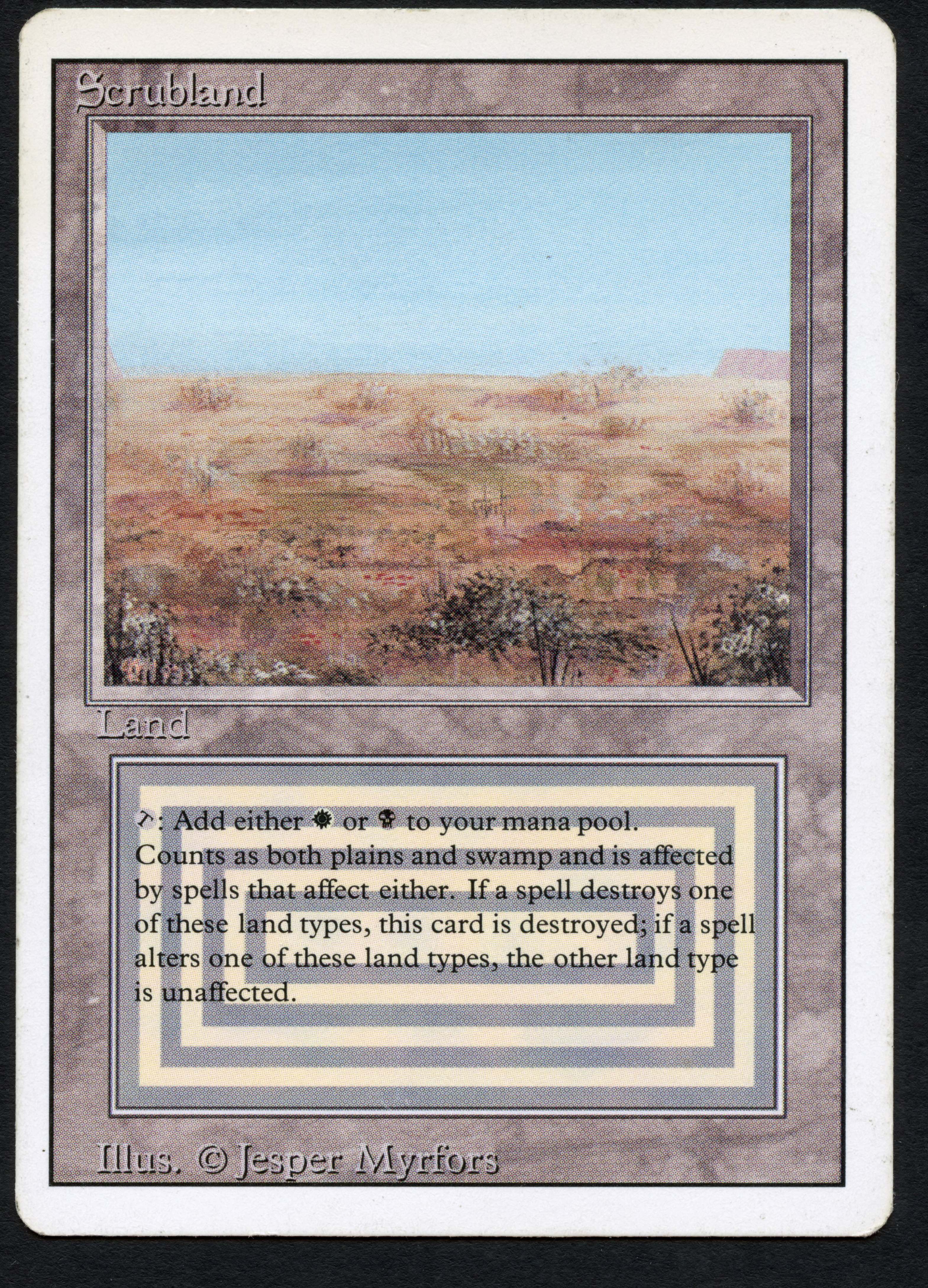 Scrubland - Revised/3rd Edition - Played