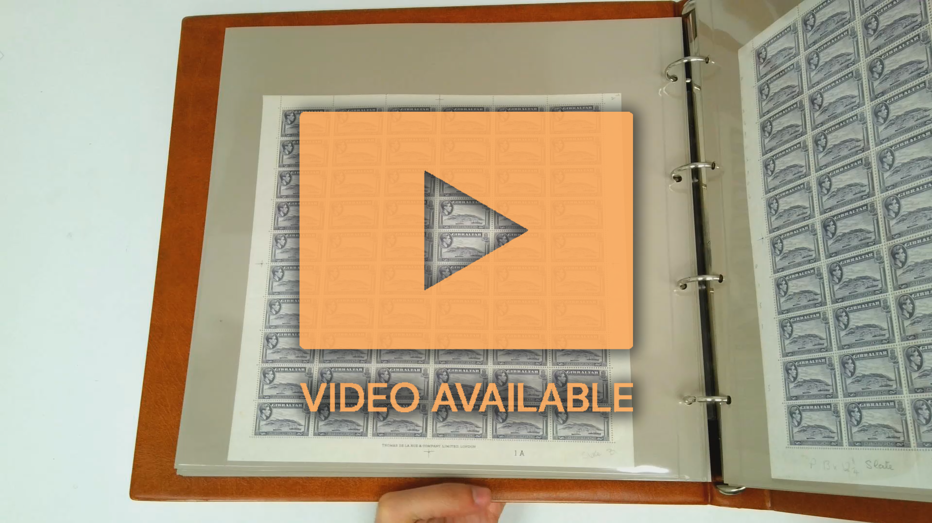 Gibraltar 1938-51 sheets mint