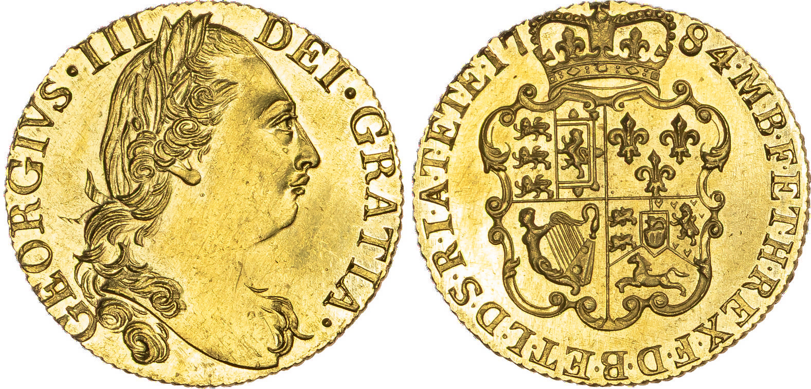 George III (1760-1820), AV Guinea, 1784.