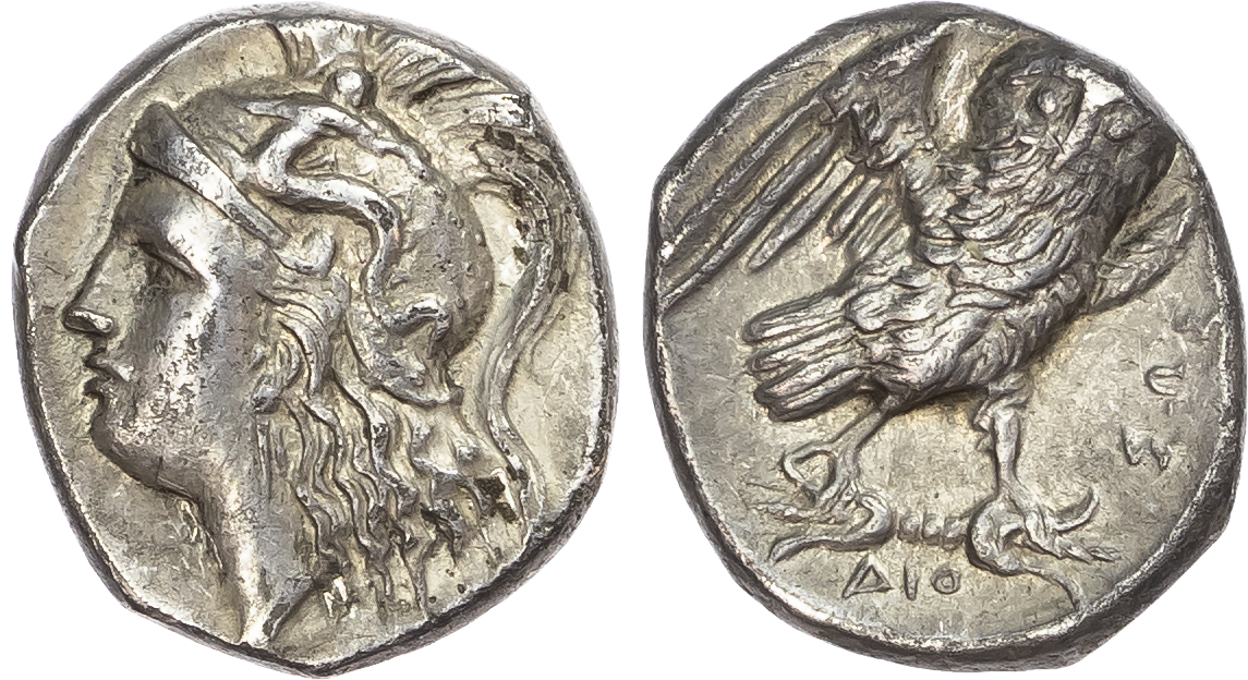 Calabria, Tarentum (c. 280-272 BC) AR Drachm, 3.18g. 