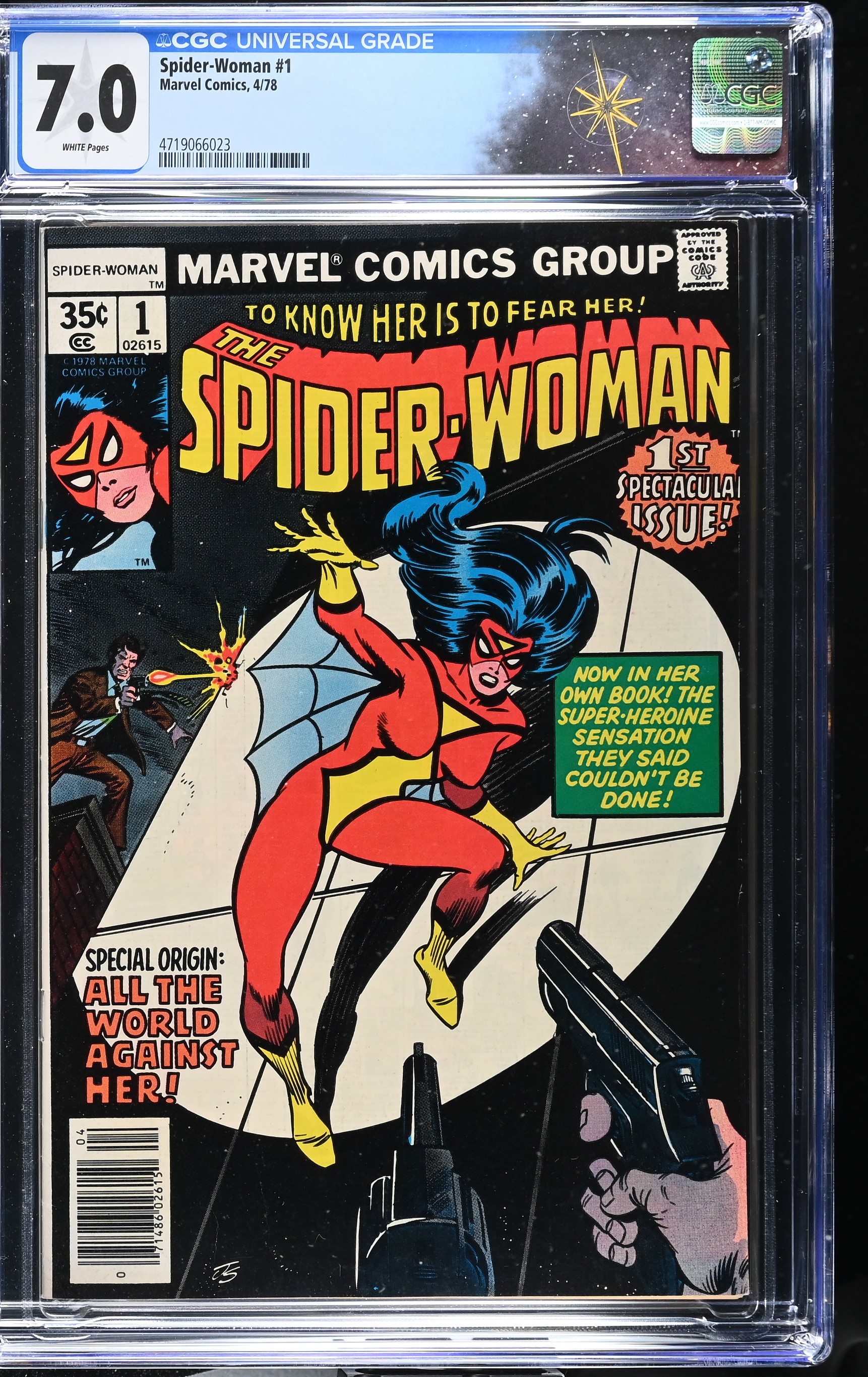 Spider-Woman #1 CGC 7.0 Origin of Spider-Woman (Marvel Comics, 1978) White Pages