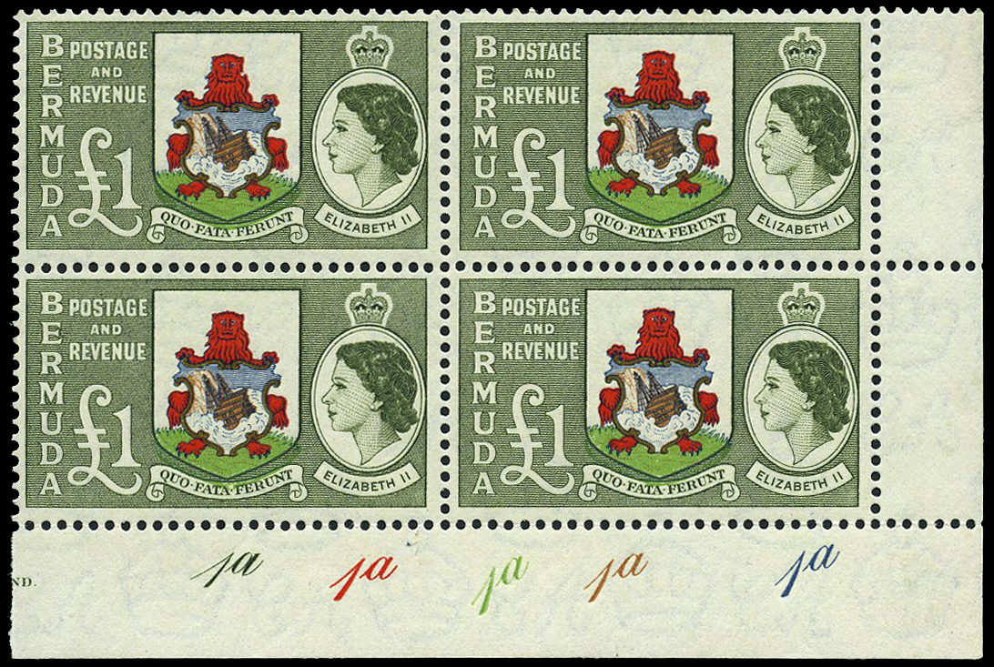 1953-62 set of eighteen in unmounted o.g....