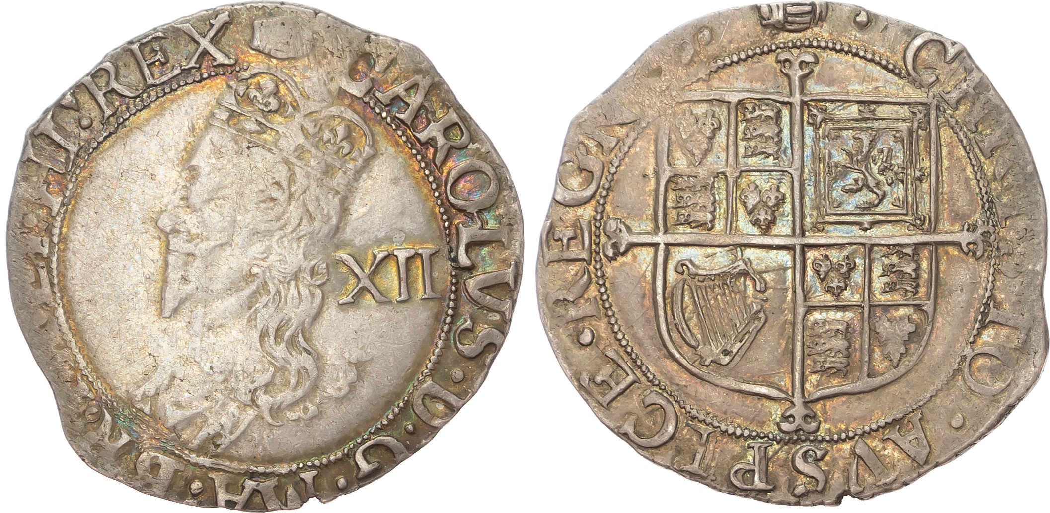Charles I (1625-1649), AR Shilling, Group E, Type 3a.