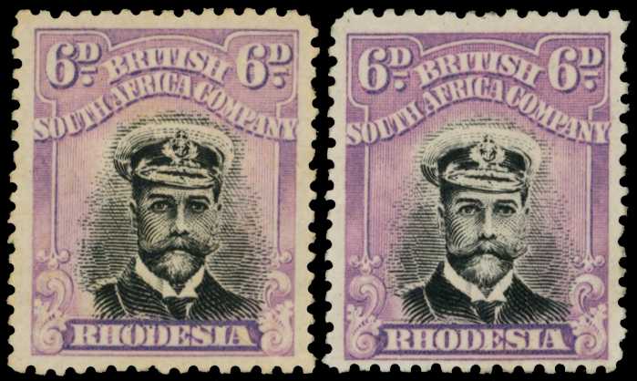 1913-7 6d Head Die II, perf 14. Two...