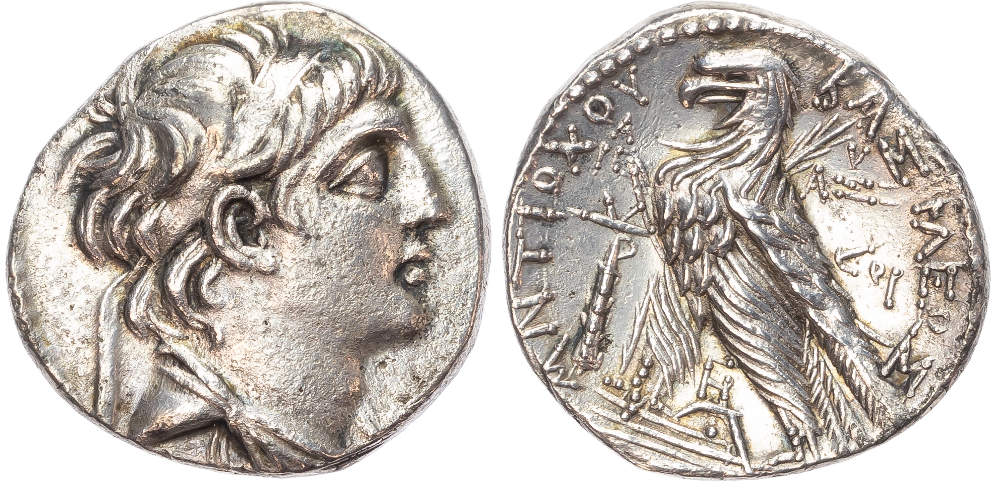 Seleukid Empire, Antiochos VII Eugertes (138-129 BC), AR Tetradrachm, Tyre, 137/6 BC, 13.89g. 