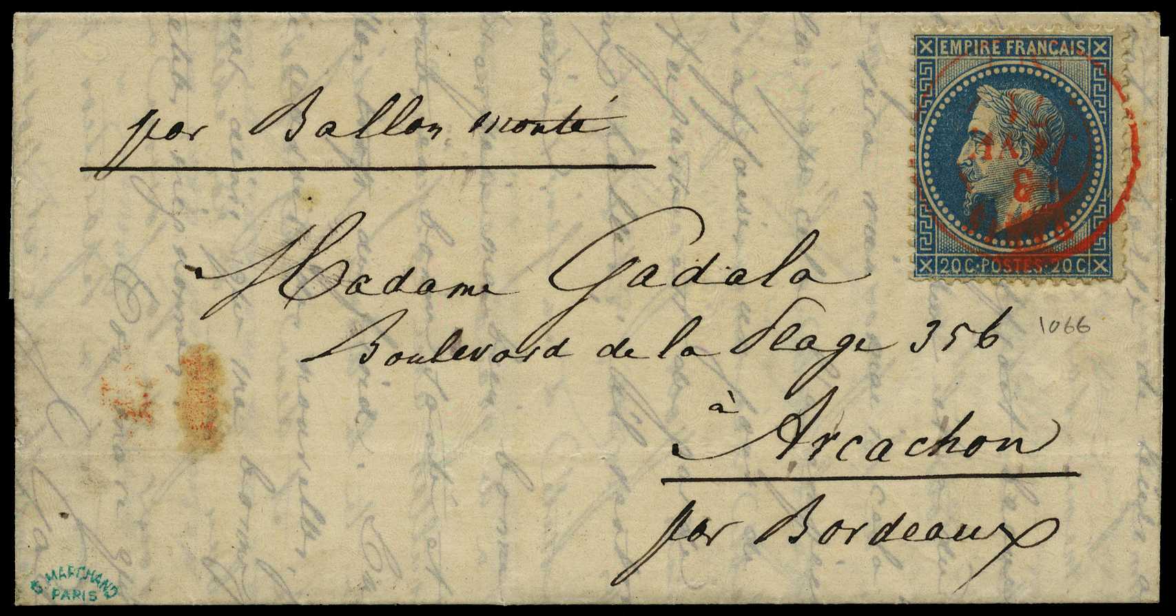 Fifty-fourth Balloon of the Siege: 1871...