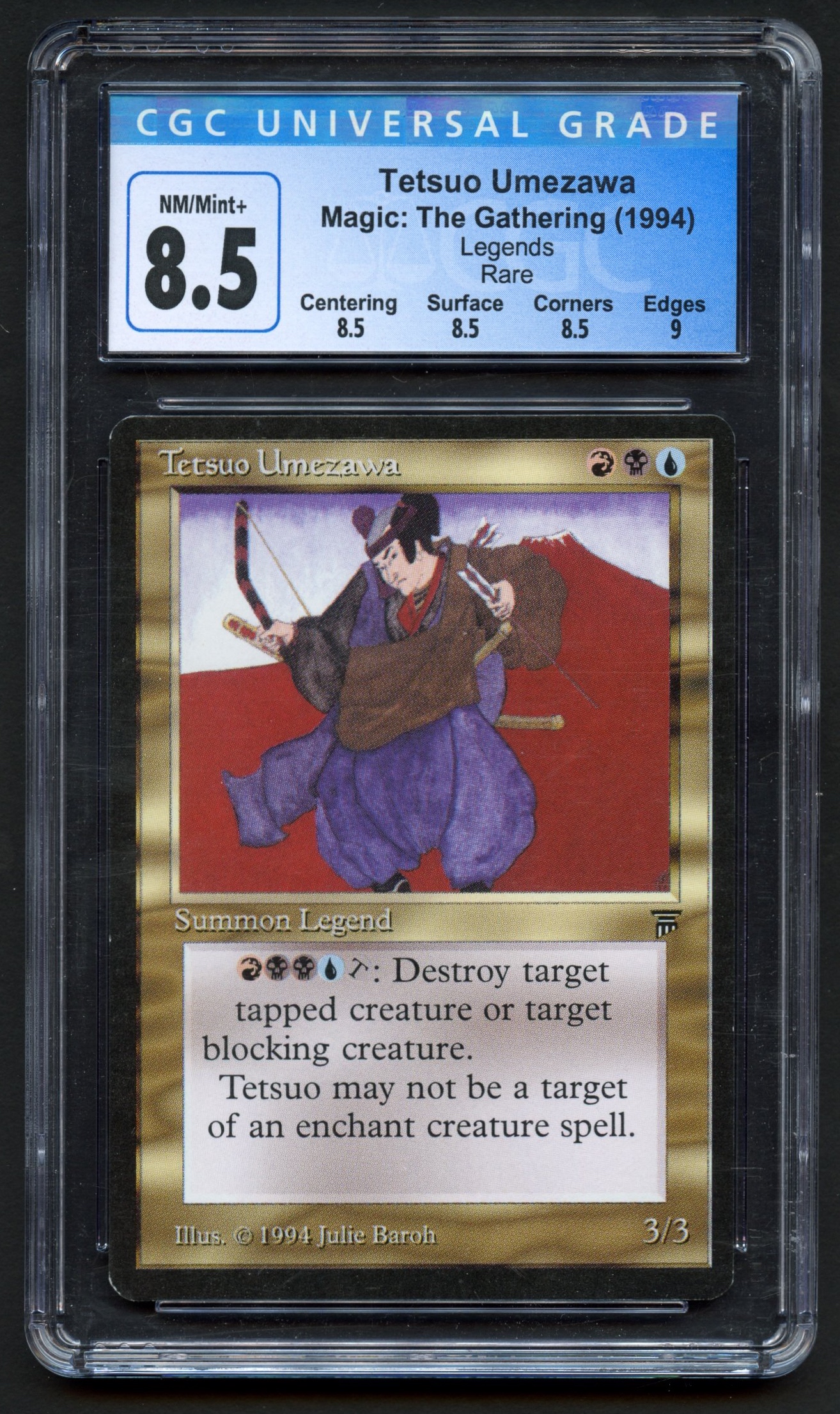 CGC 8.5 Tetsuo Umezawa - Legends 1994