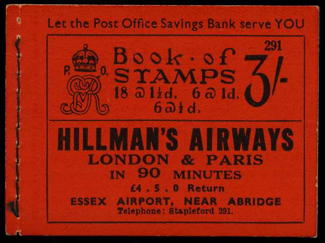 1935 (February) 3/- booklet (#291),...