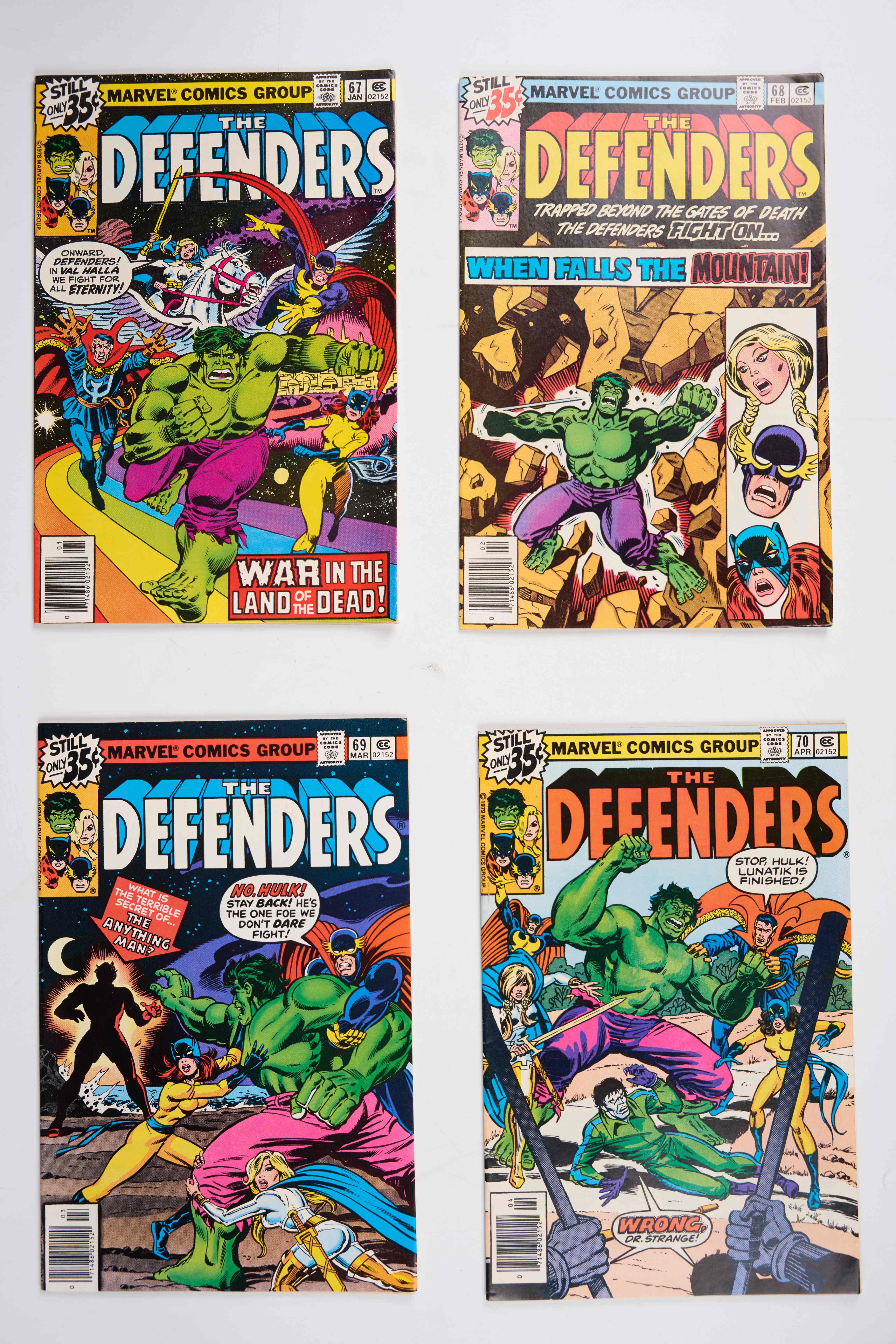 Defenders Volume 1 Including 1st Namor vs. Black Panther (Marvel Comics, 1978-83) Bundle of 59