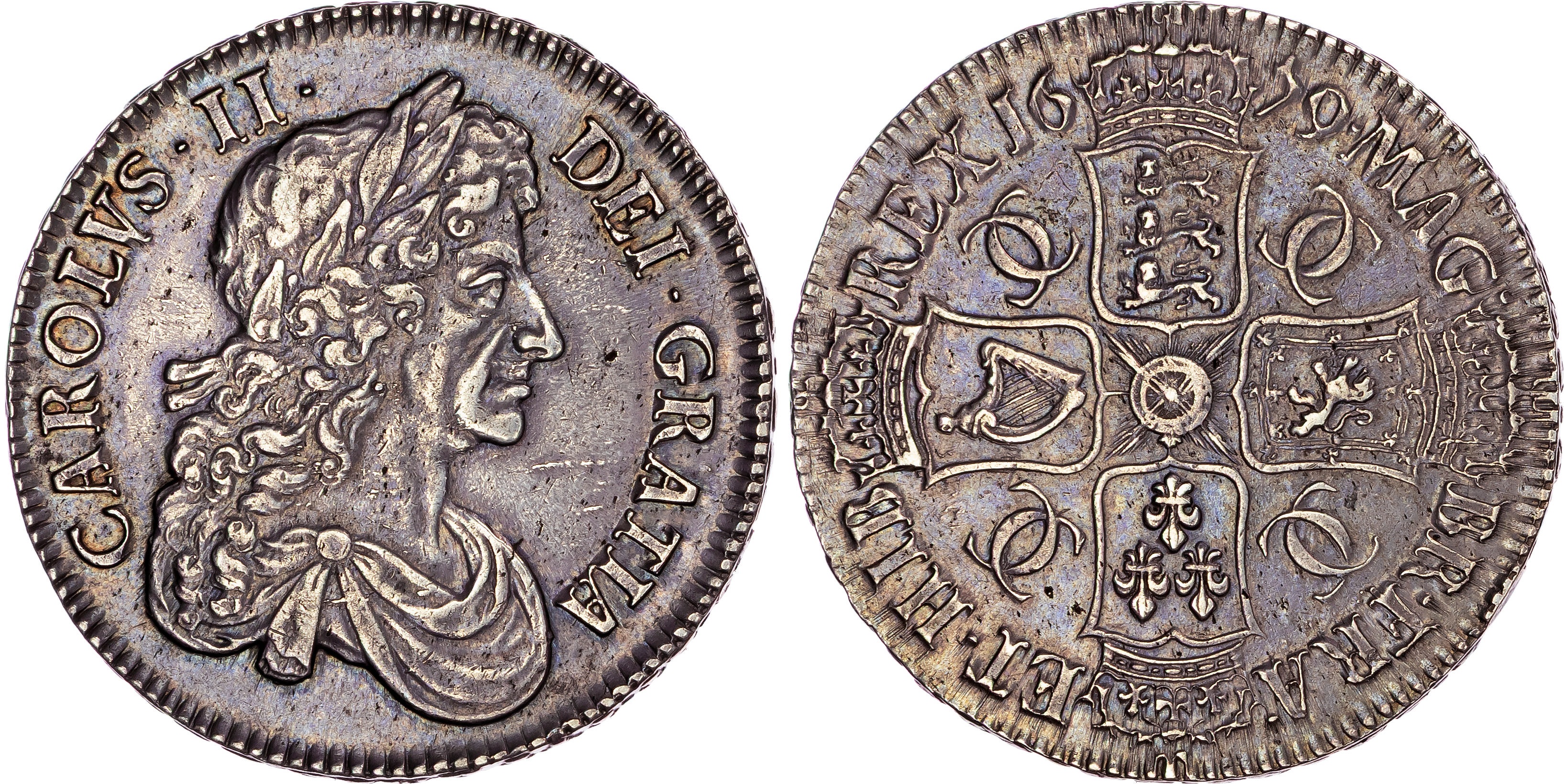 Charles II (1660‐1685), AR Crown, 1679 T. PRIMO.