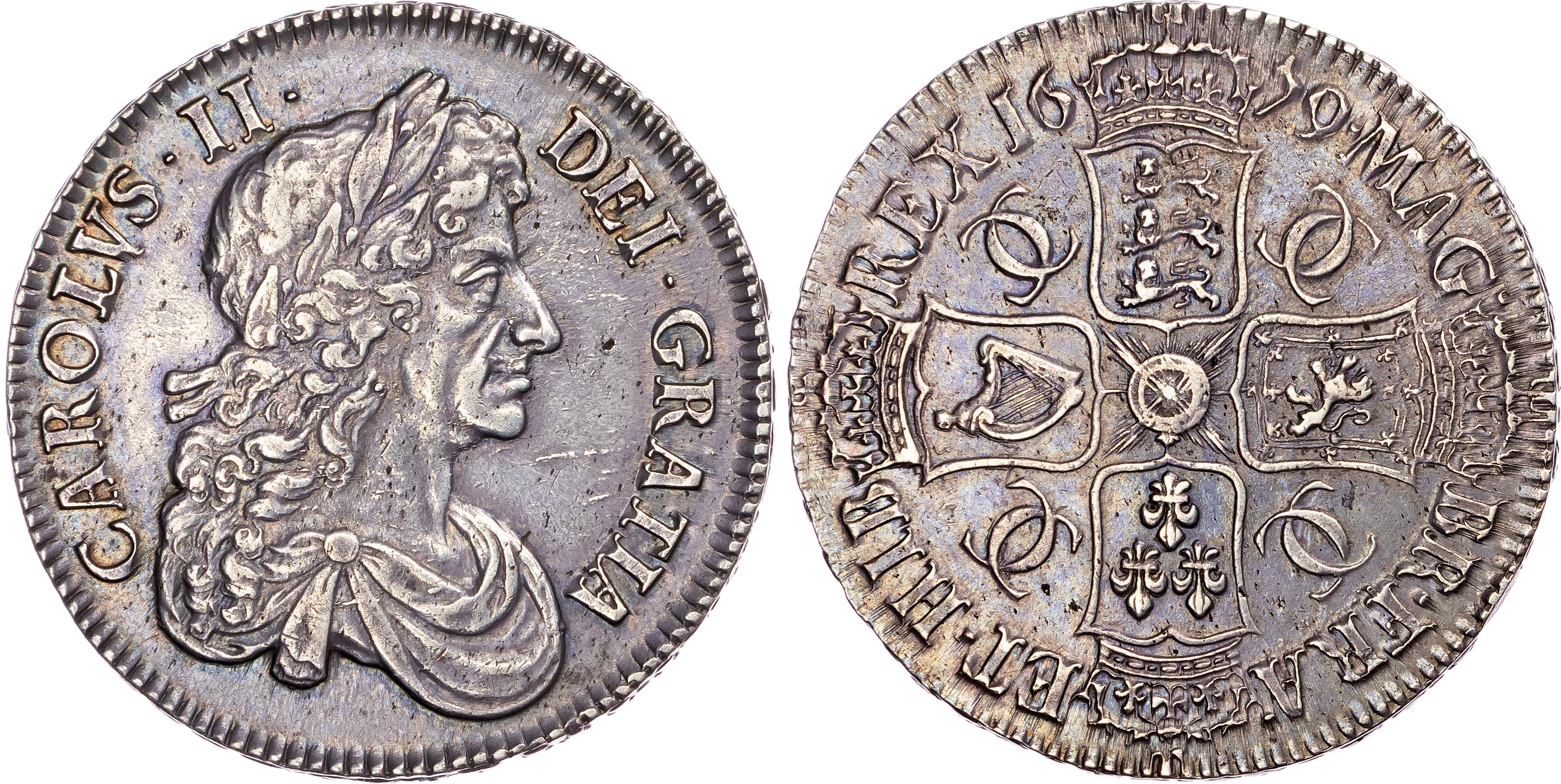 Charles II (1660‐1685), AR Crown, 1679 T. PRIMO.