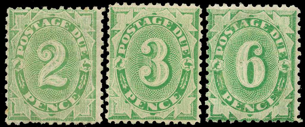 Postage Dues. 1903 2d, 3d and 6d...
