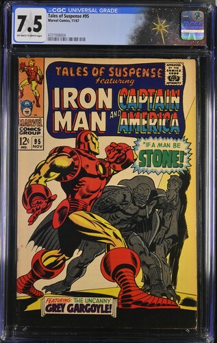 Tales of Suspense #95 CGC 7.5 Stan Lee story, Gene Colan cover (Marvel Comics, 1967) Off-white to white pages