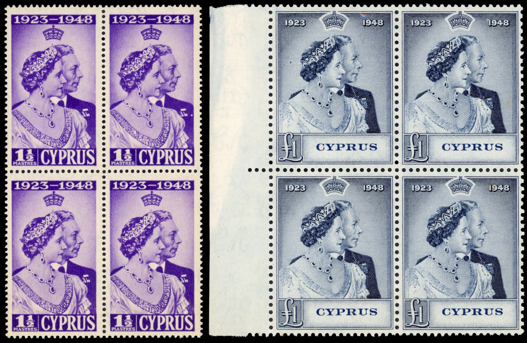 Cyprus SG 166/a, 167 blocks mint