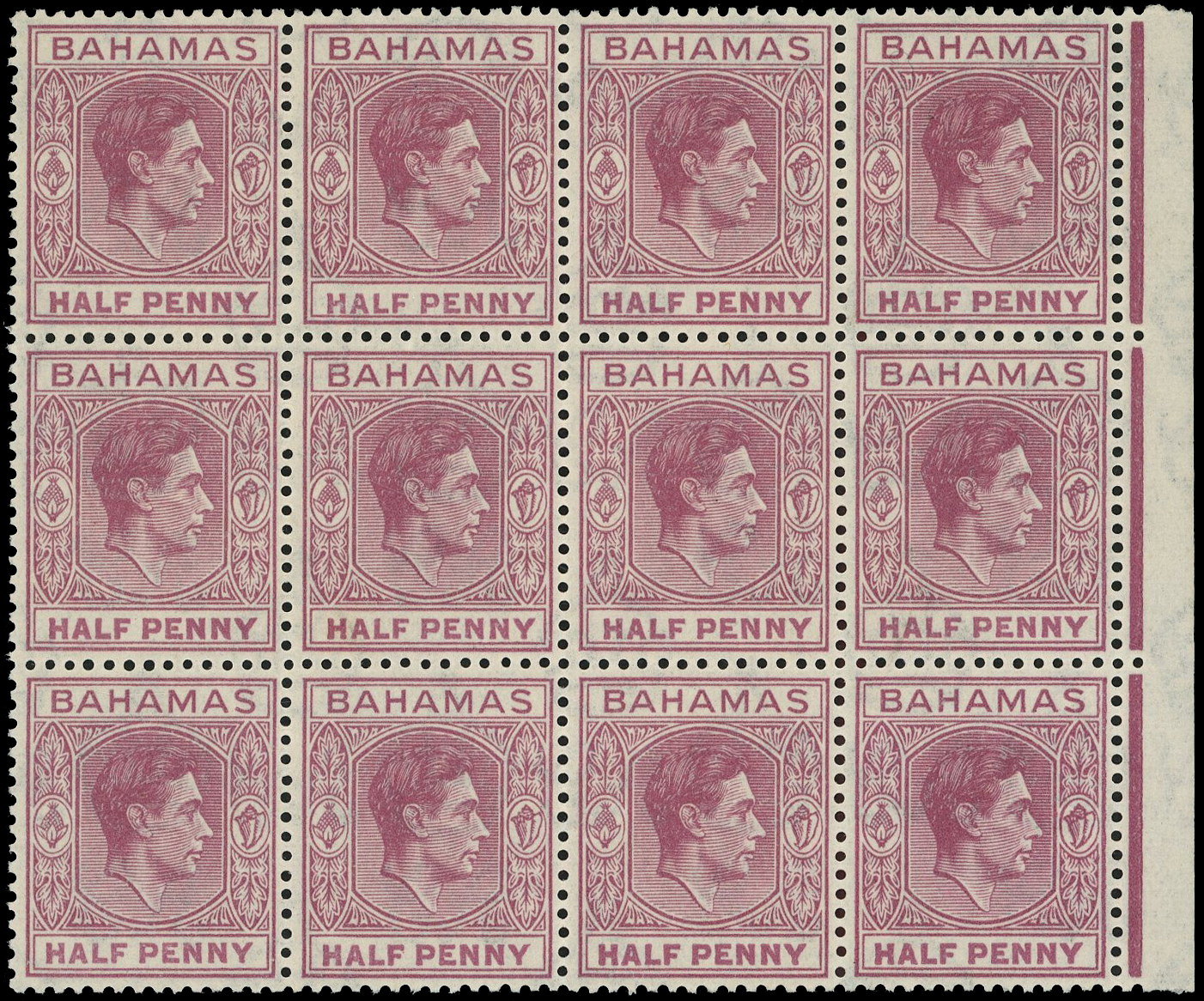 Bahamas SG 149eb block mint