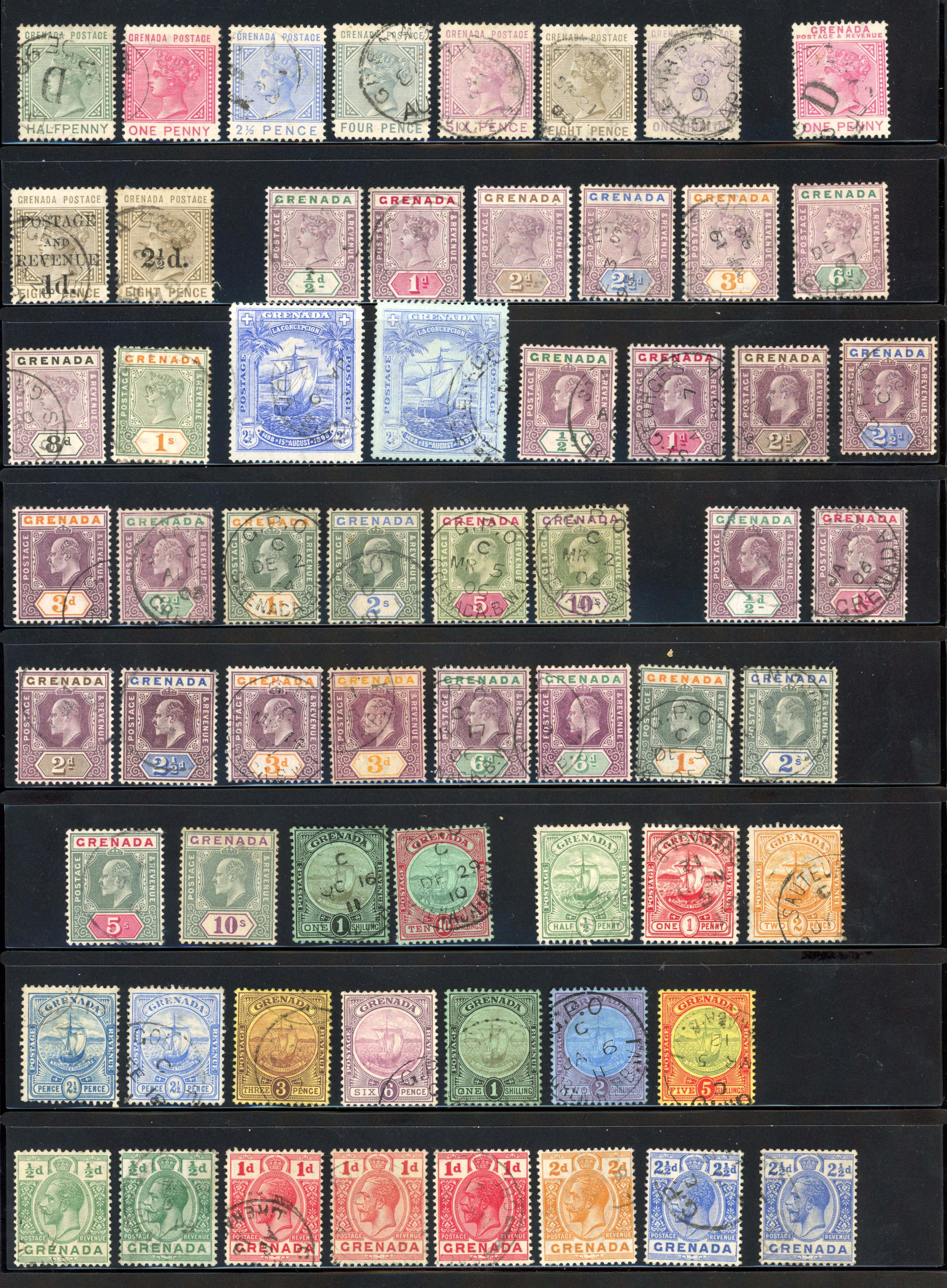 Grenada 1883-1936 collection used