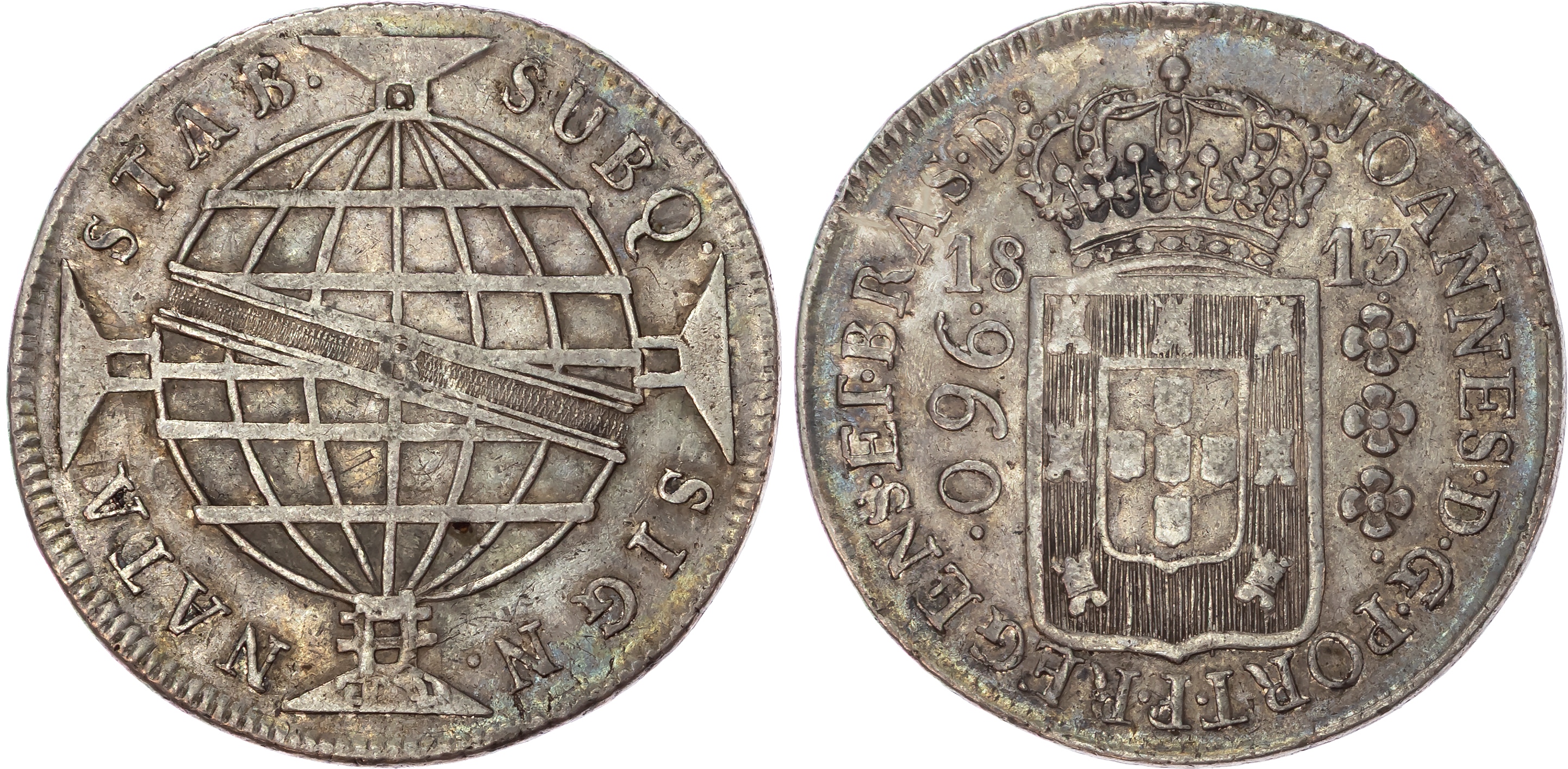 Brazil, João VI (1799-1818), silver 960 Réis, 1813 R
