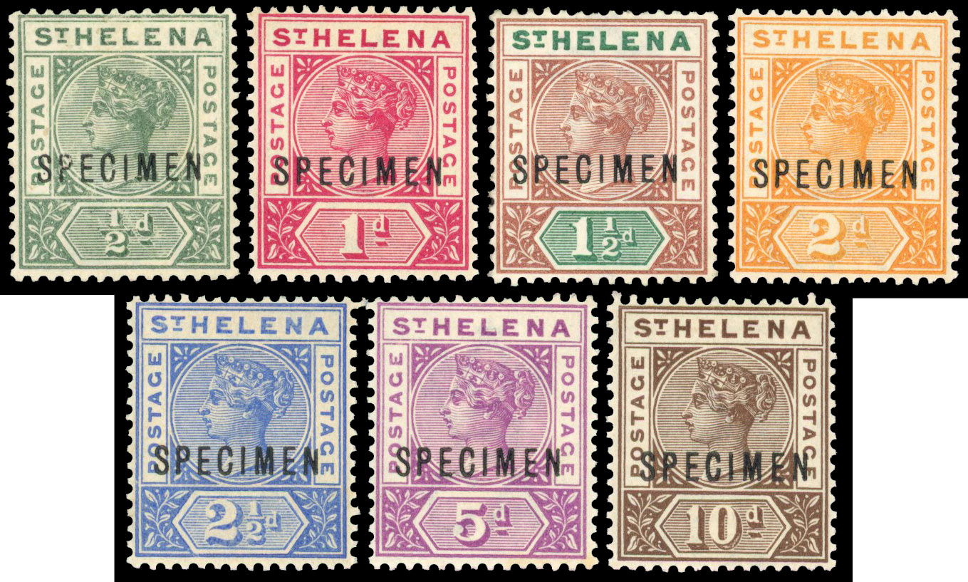 St Helena SG 46s-52s Specimens
