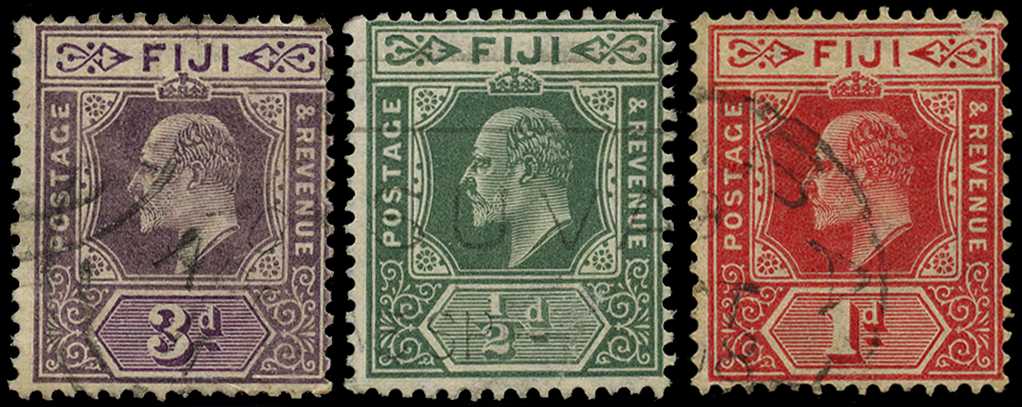 1903 3d watermark Crown CA, and 1906-8 ½d and...