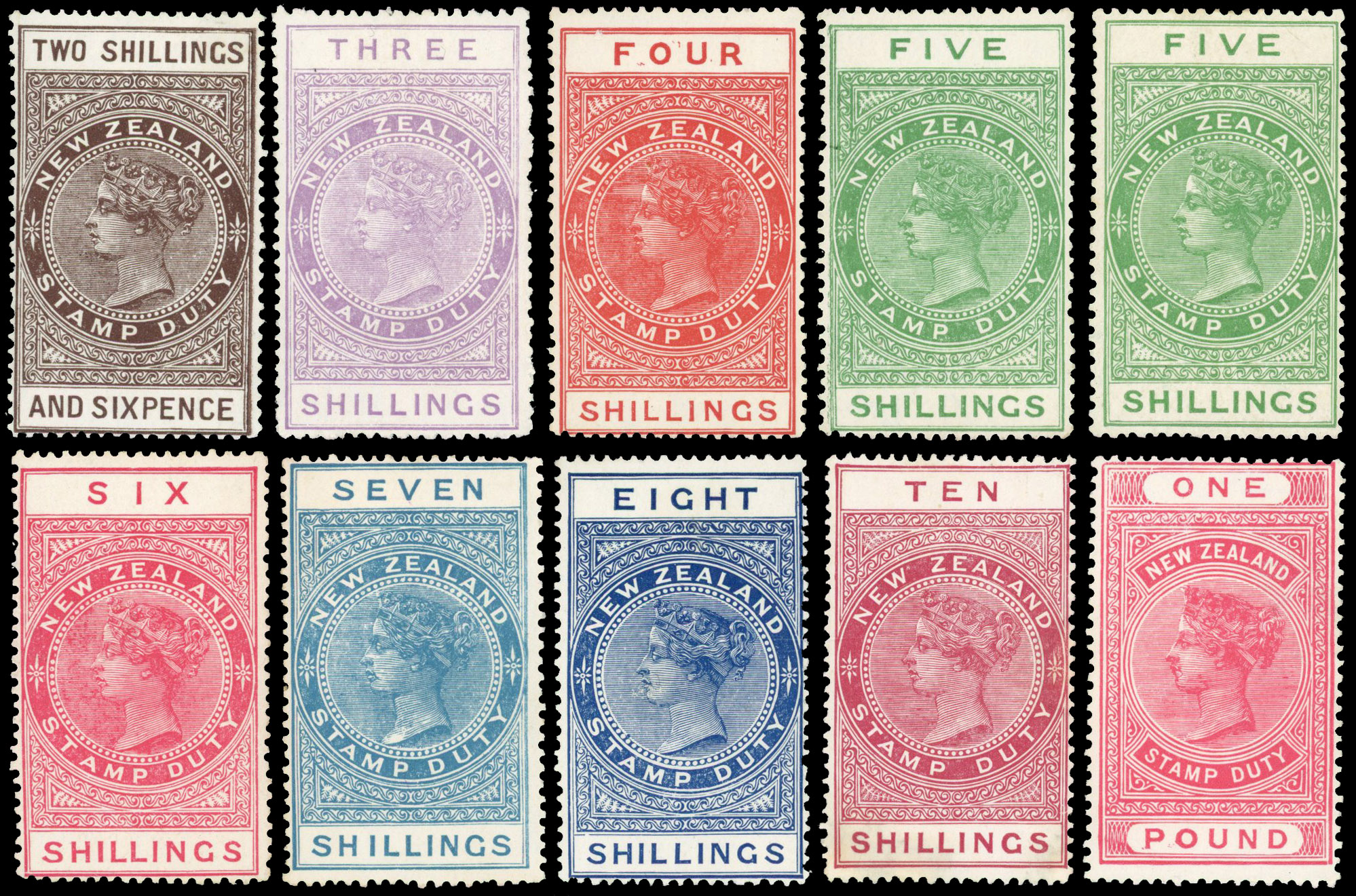 New Zealand 1925-30 postal fiscal Cowan paper group to £1