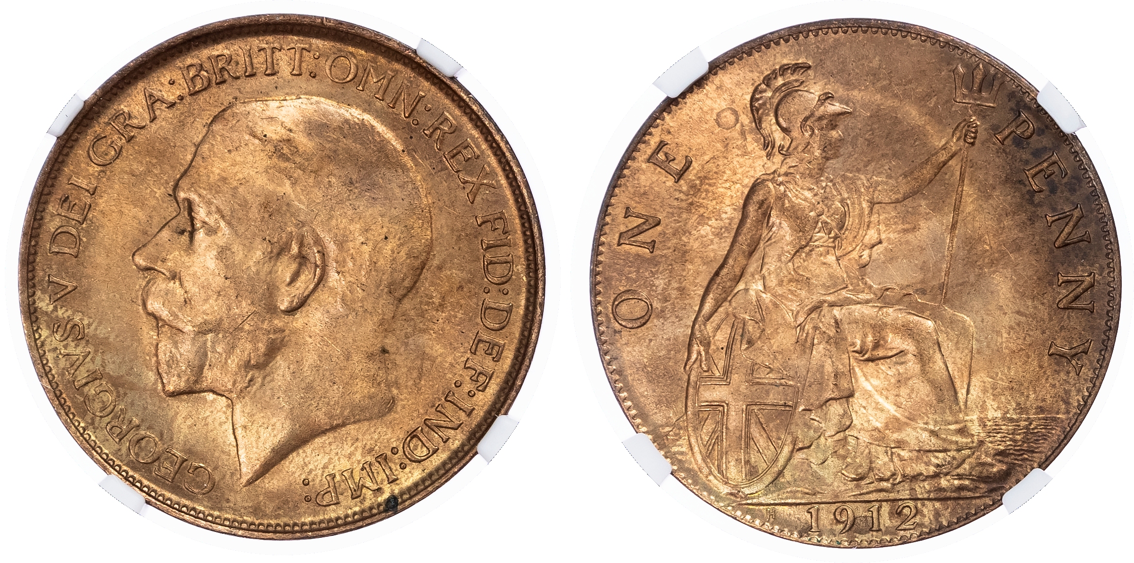 Great Britain. George V CU Penny. 1912H. 