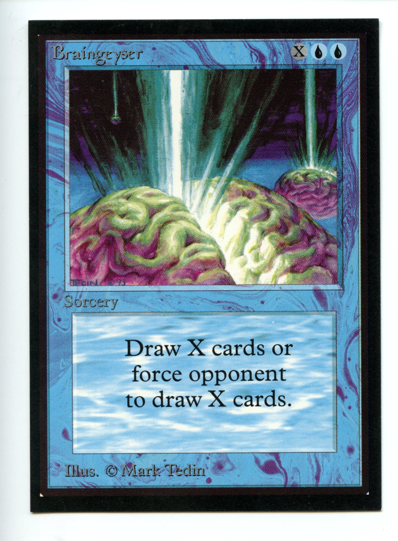 Magic the Gathering - Braingeyser  - International Edition - Near Mint