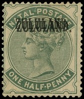 1888 ½d dull green with overprint double, lightly toned, part o.g. with hinge remainder.  BPA Certificate (1987).  SG 12a,...