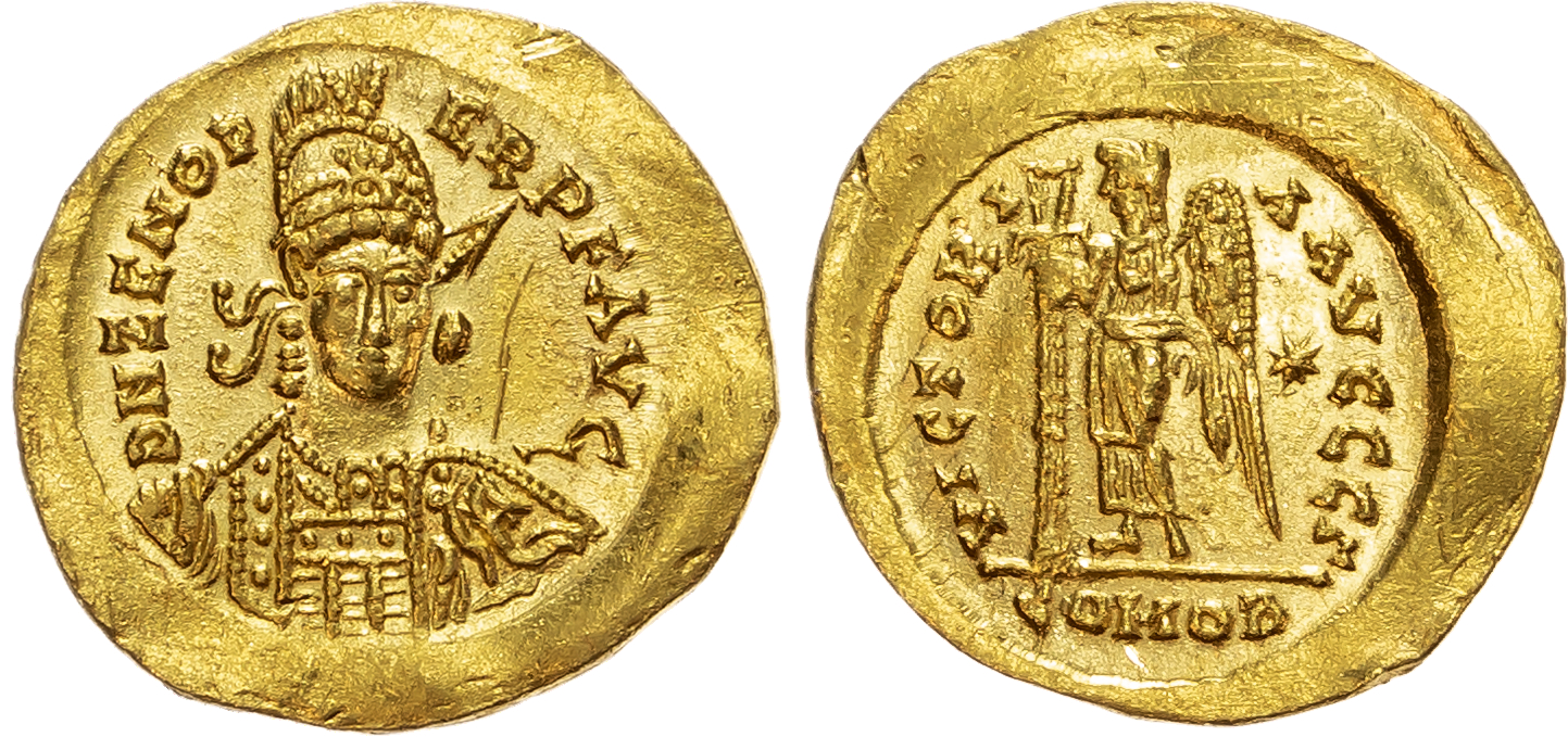 Ostrogoths, Odoacer, AV Solidus, Rome, AD 476-489, 4.12g. 