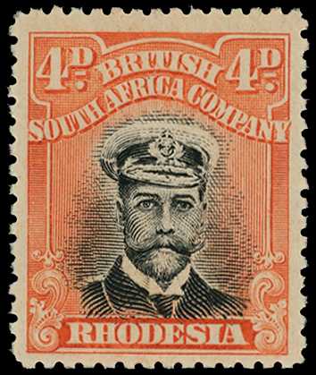 1913-17 4d Head Die II, perf 14. Fine...