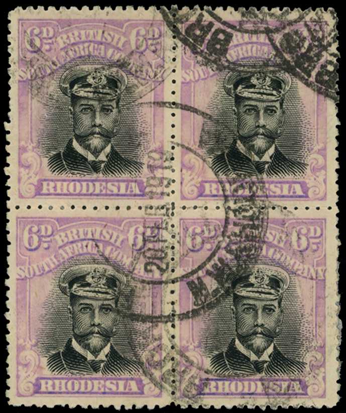 1918-21 6d Head Die IIIB, perf 14, toned...