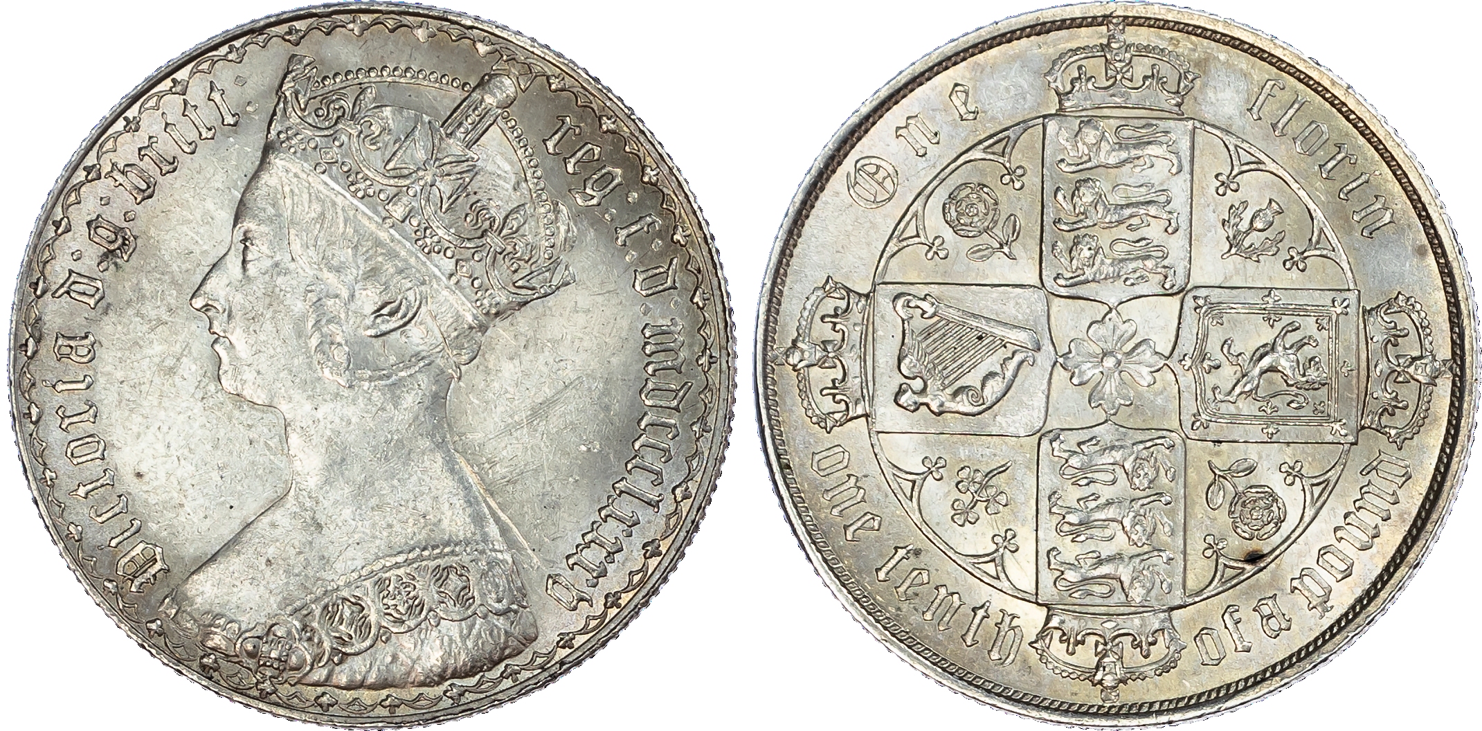 Victoria (1837-1901), Gothic Florin, 1885