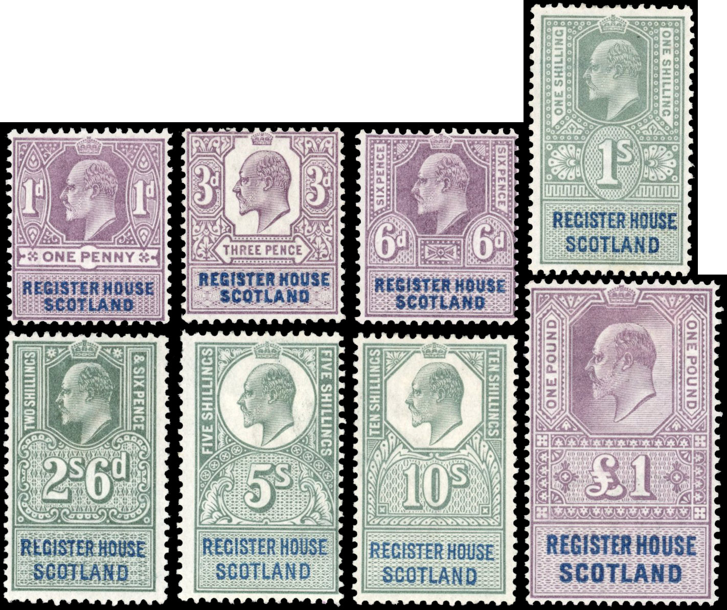 Scotland Register House 1902 set to £1 mint