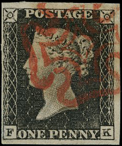 Great Britain SG 3 Plate 1a 