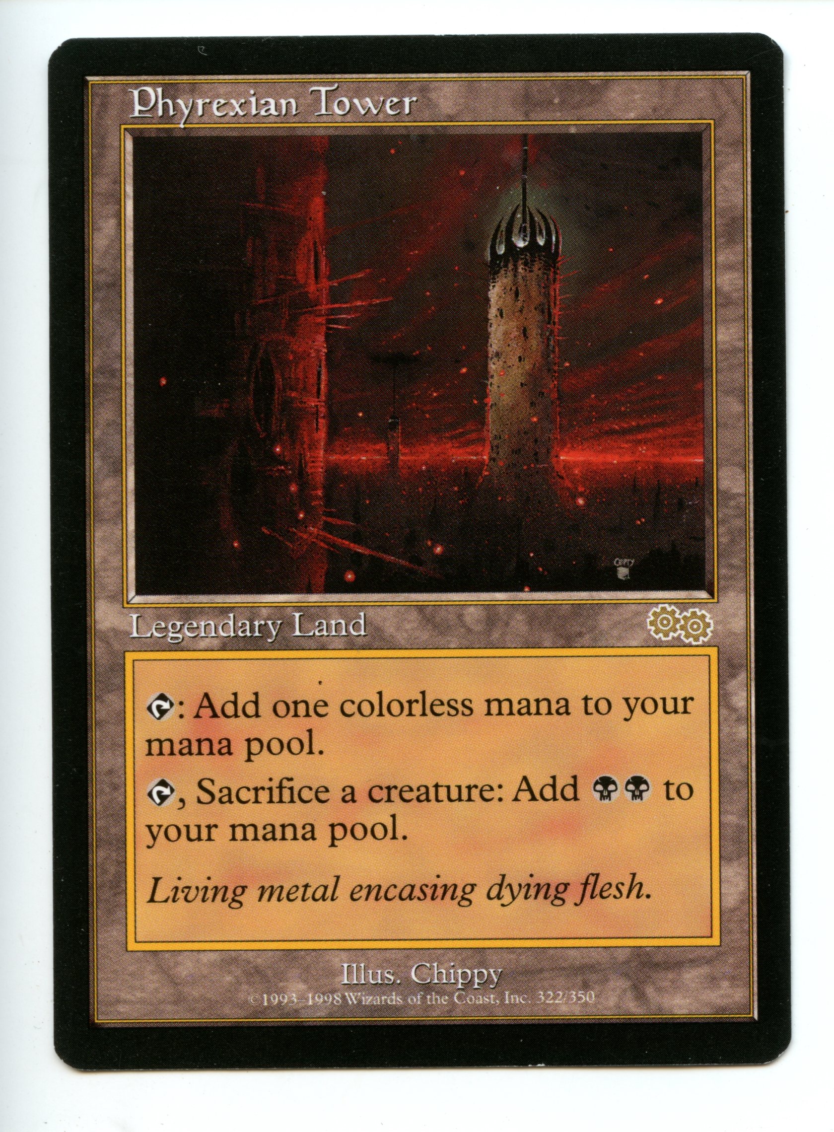 Magic the Gathering - Phyrexian Tower   - Urza's Saga  - lightly Played 