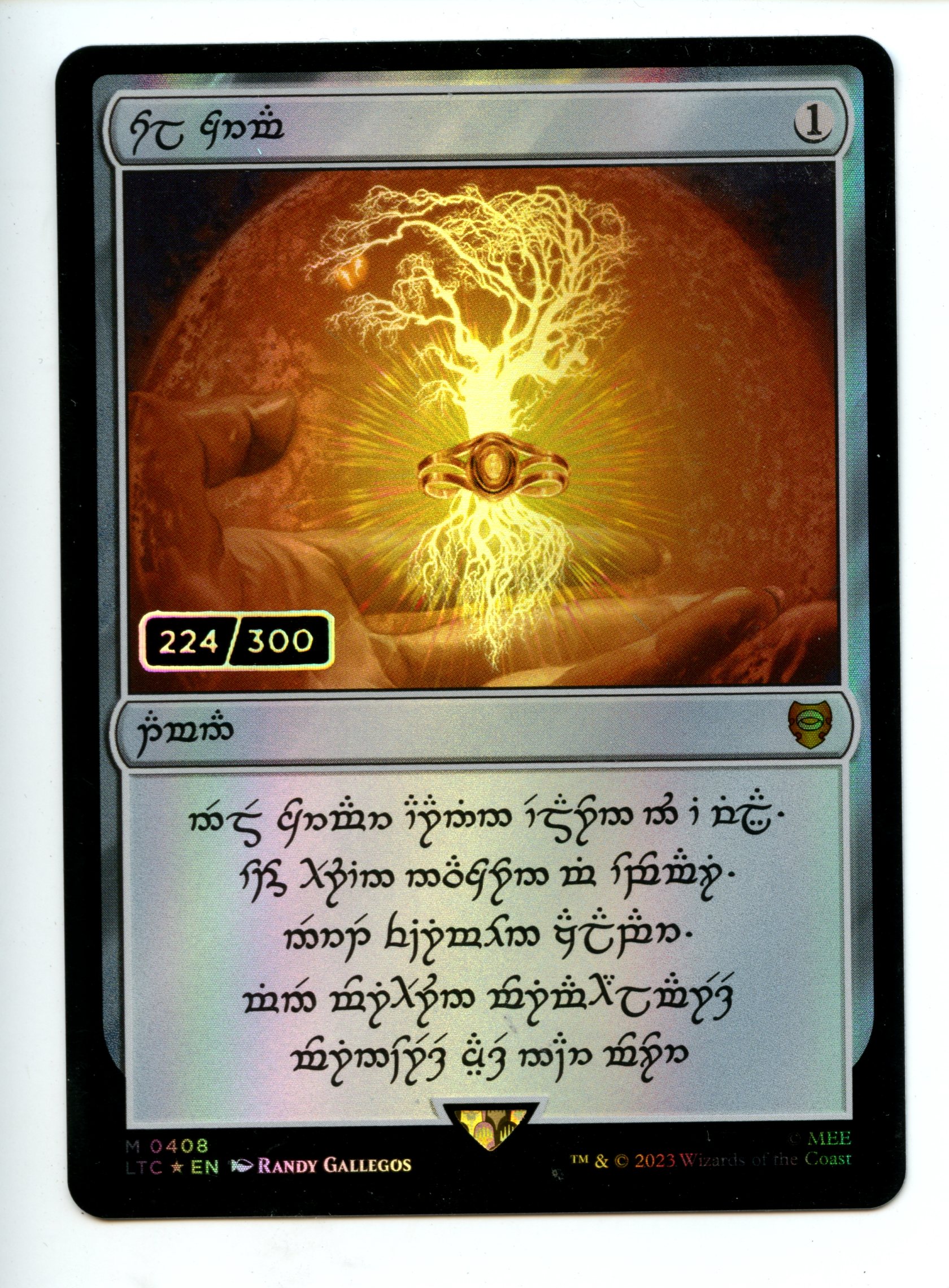 Magic The Gathering - Elven Sol Ring 224/300  - The Lord of the Rings: Tales of Middle-earth  - Near Mint
