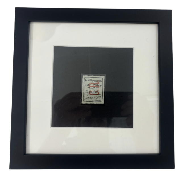 Railway - C.1875 Caledonian Railway Newspaper label (Die II). Superb unused og, example