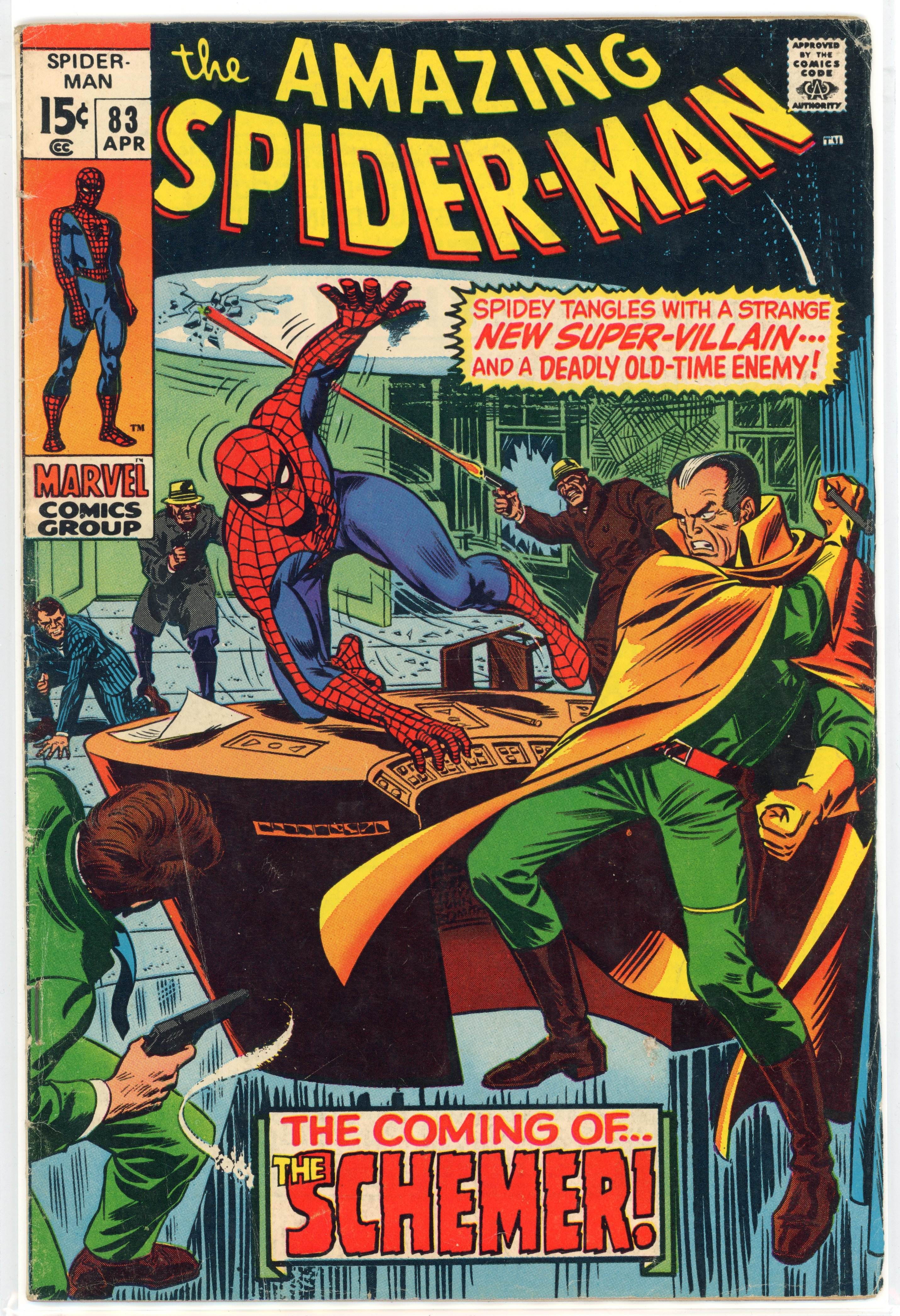 Amazing Spider-Man #83 (Marvel Comics, 1970) First appearance of the Schemer and Vanessa Fisk.