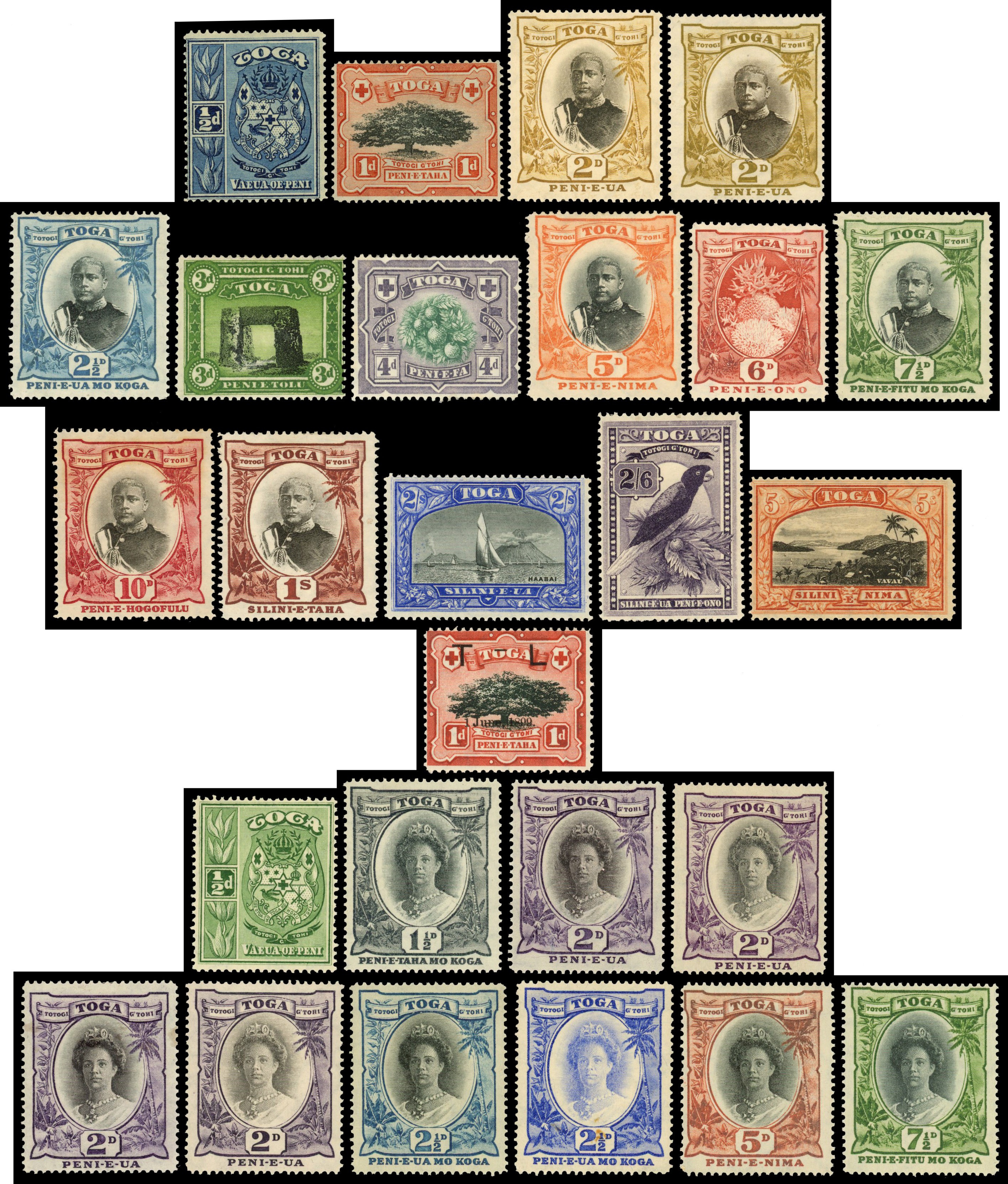Tonga 1897-1923 range