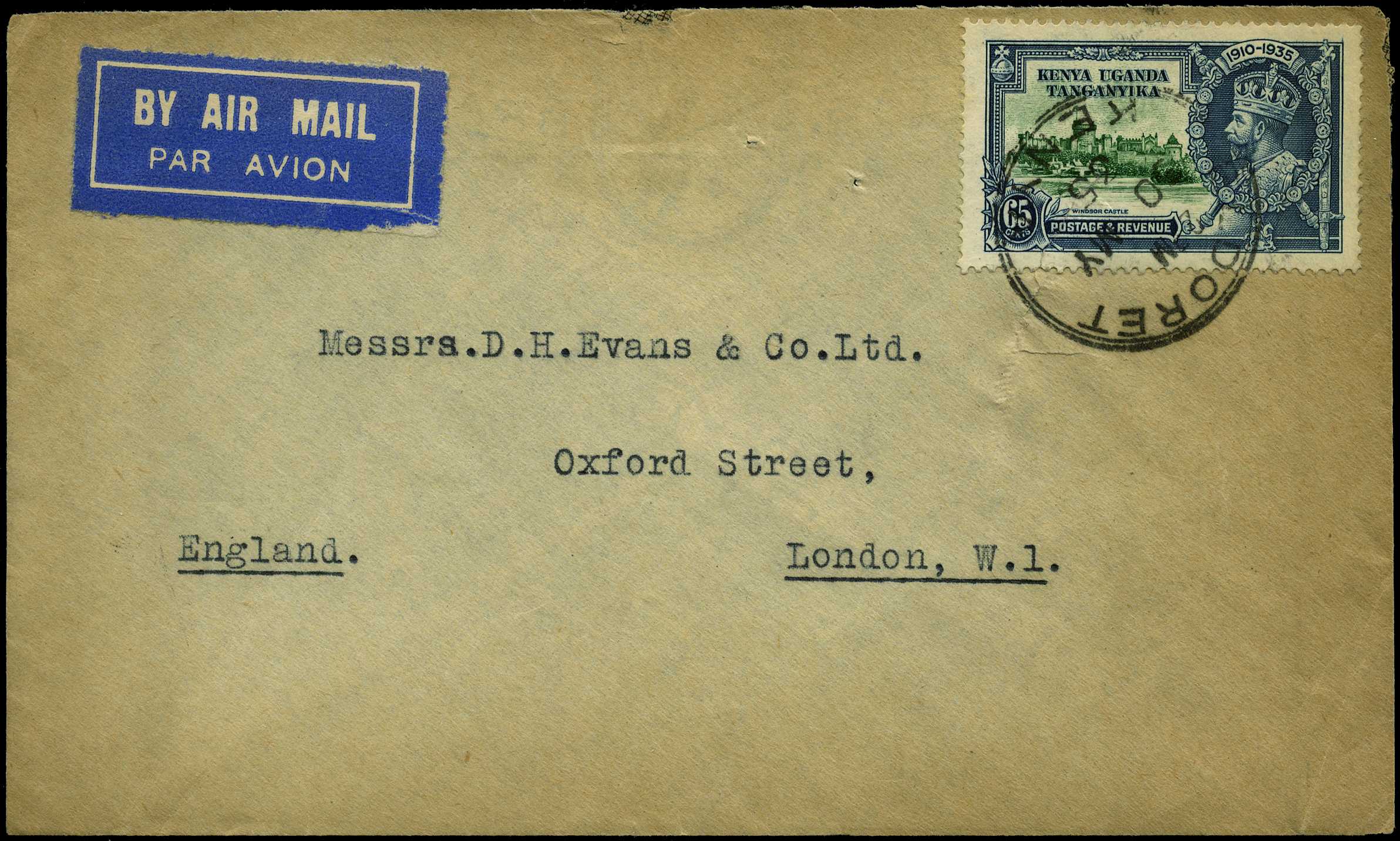 1935 (30th May) envelope to the Department...
