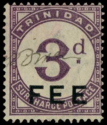 Fee: 1884-95 3d dull purple very fine used...