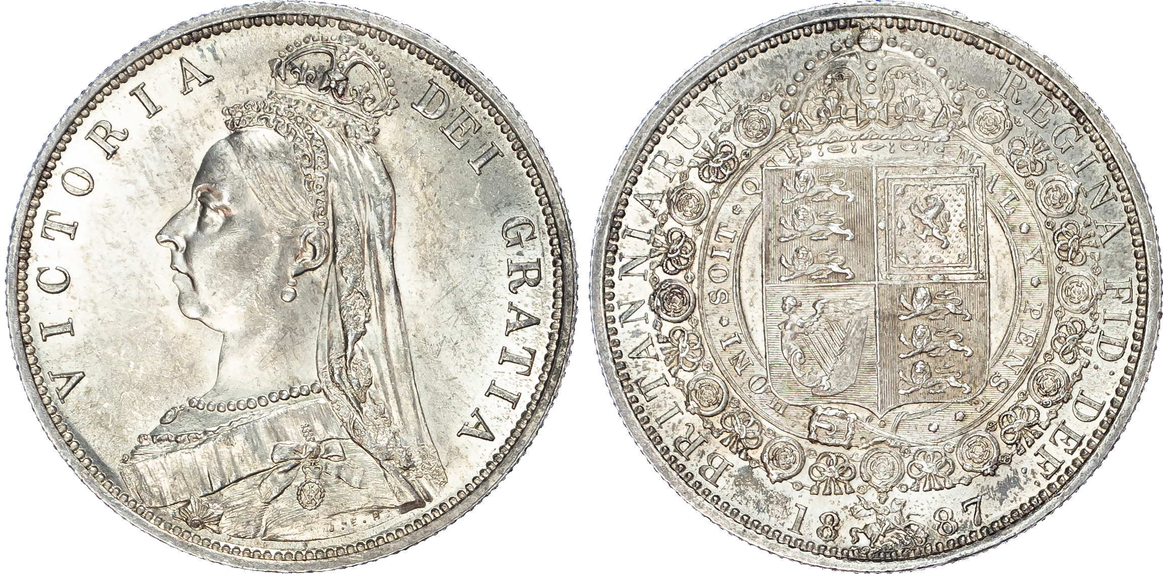 Victoria (1837-1901), Halfcrown, 1887