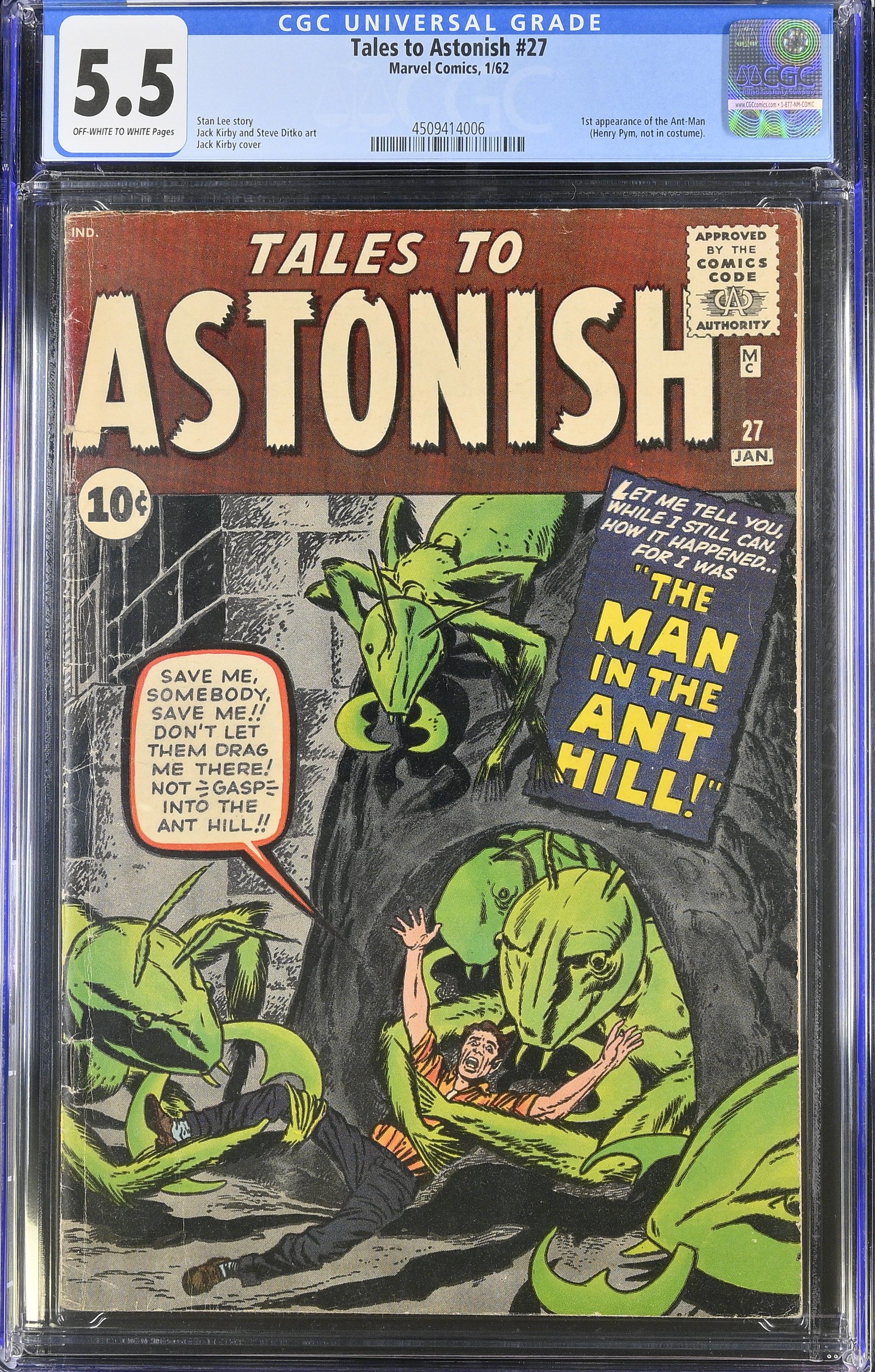 Tales To Astonish #27 (Marvel Comics 1962) CGC 5.5 First Ant-Man