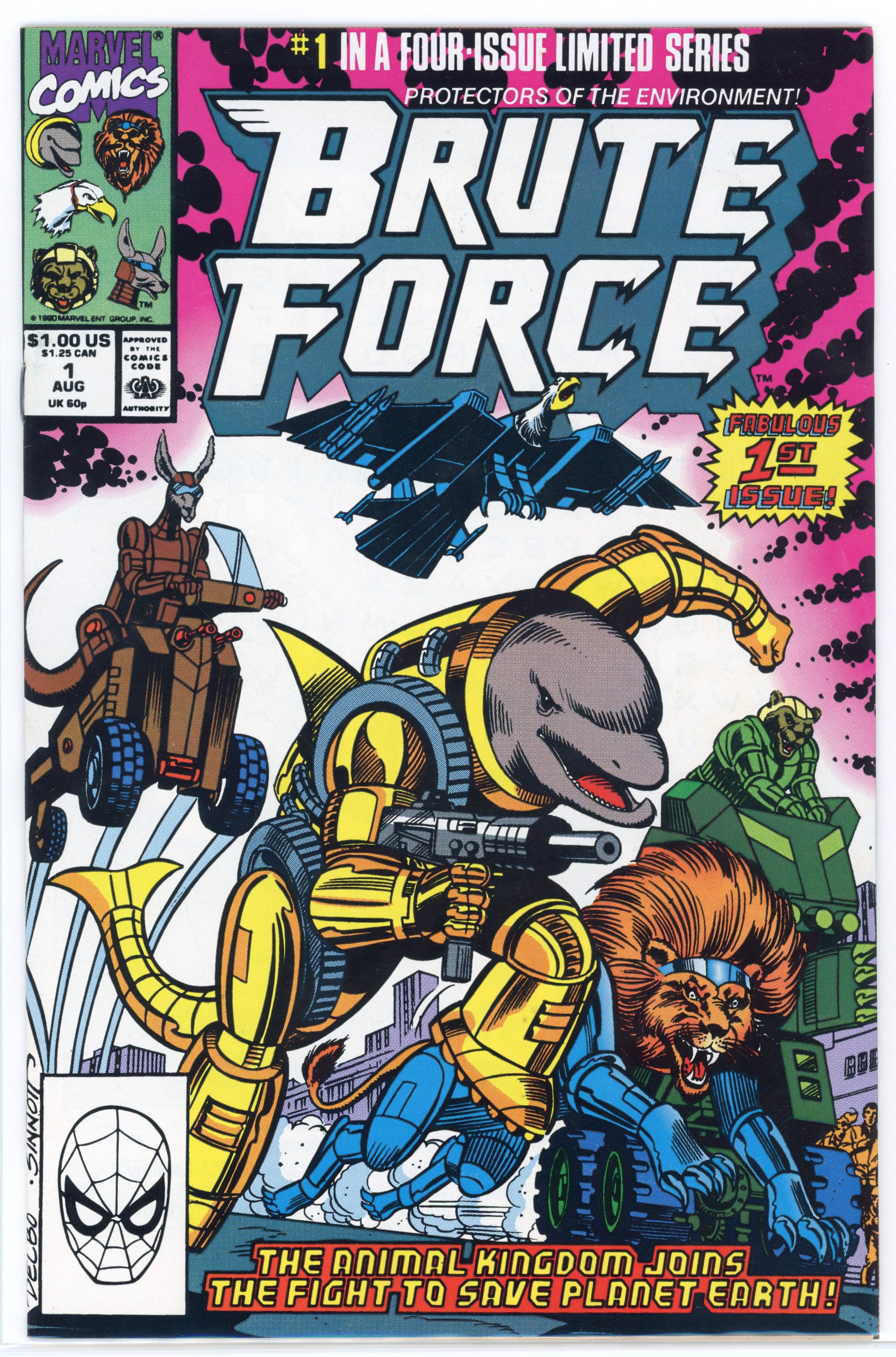 Brute Force Complete (Marvel Comics, 1990) Set of 4 Issues