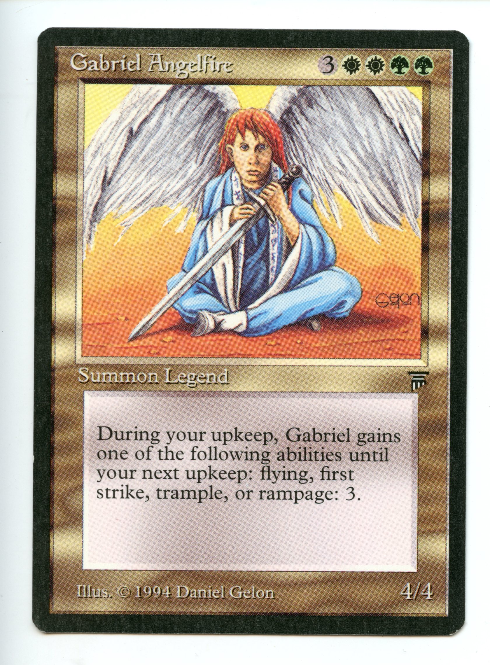 Magic The Gathering - Gabriel Angelfire - Legends - Lightly Played Condition 