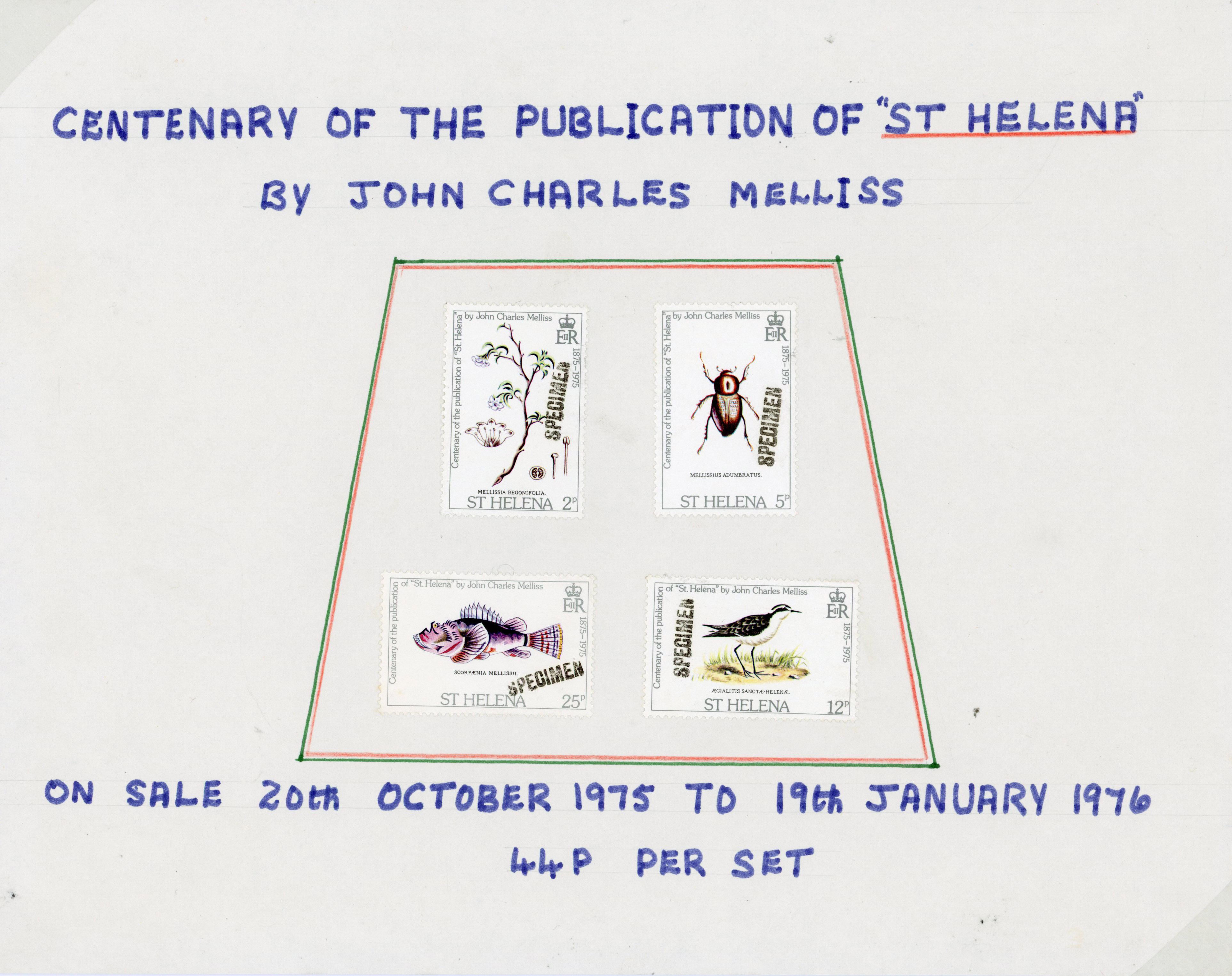 St Helena SG 310-313 Specimens