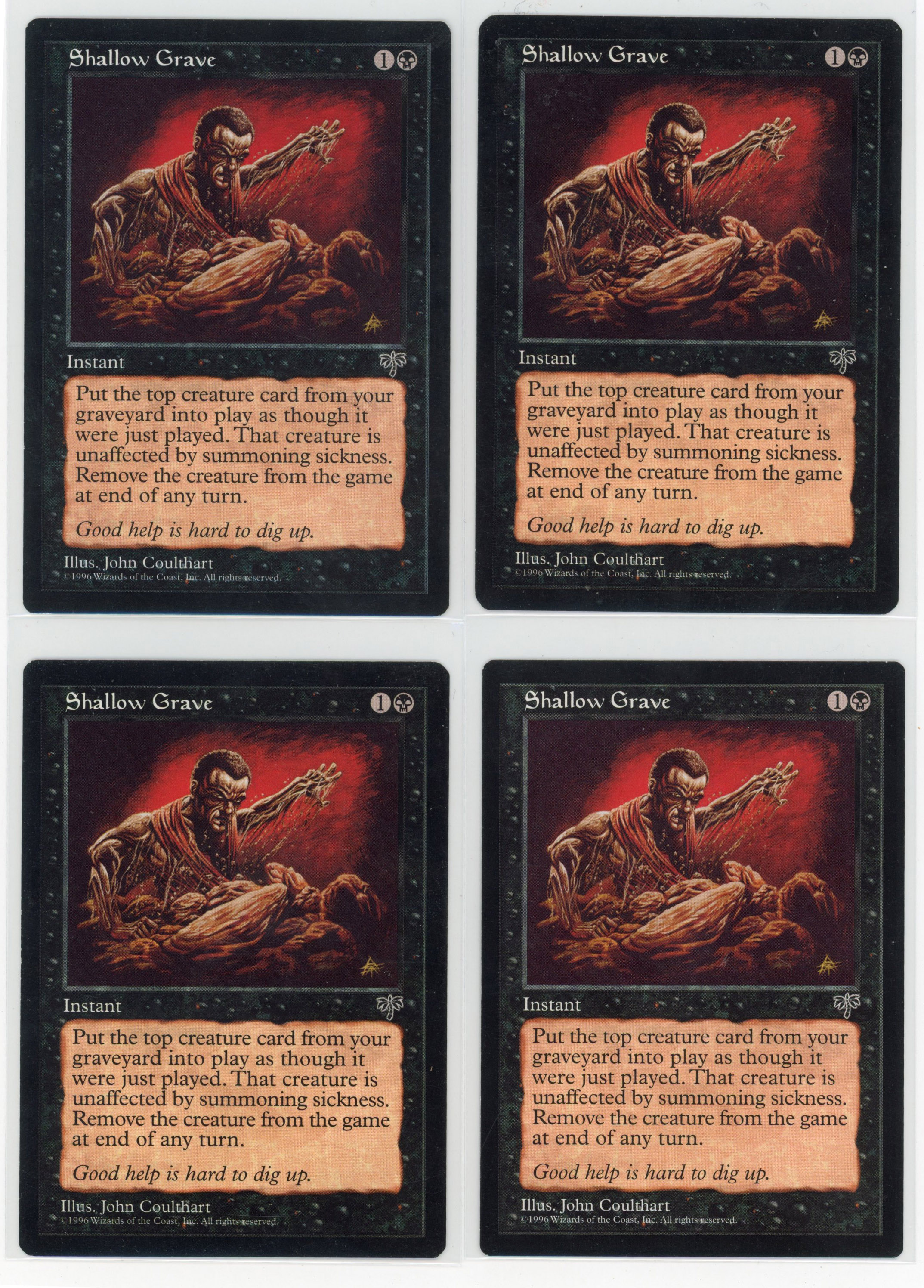 Playset of Shallow Grave - Mirage (GD, EX, EX, NM)