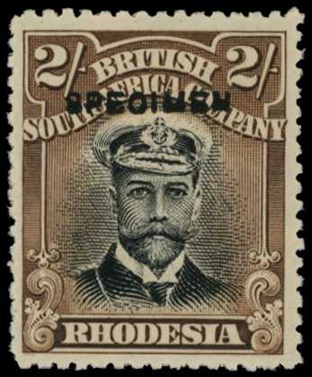 1913-7 2/- Head Die I, perf 15. Large part...